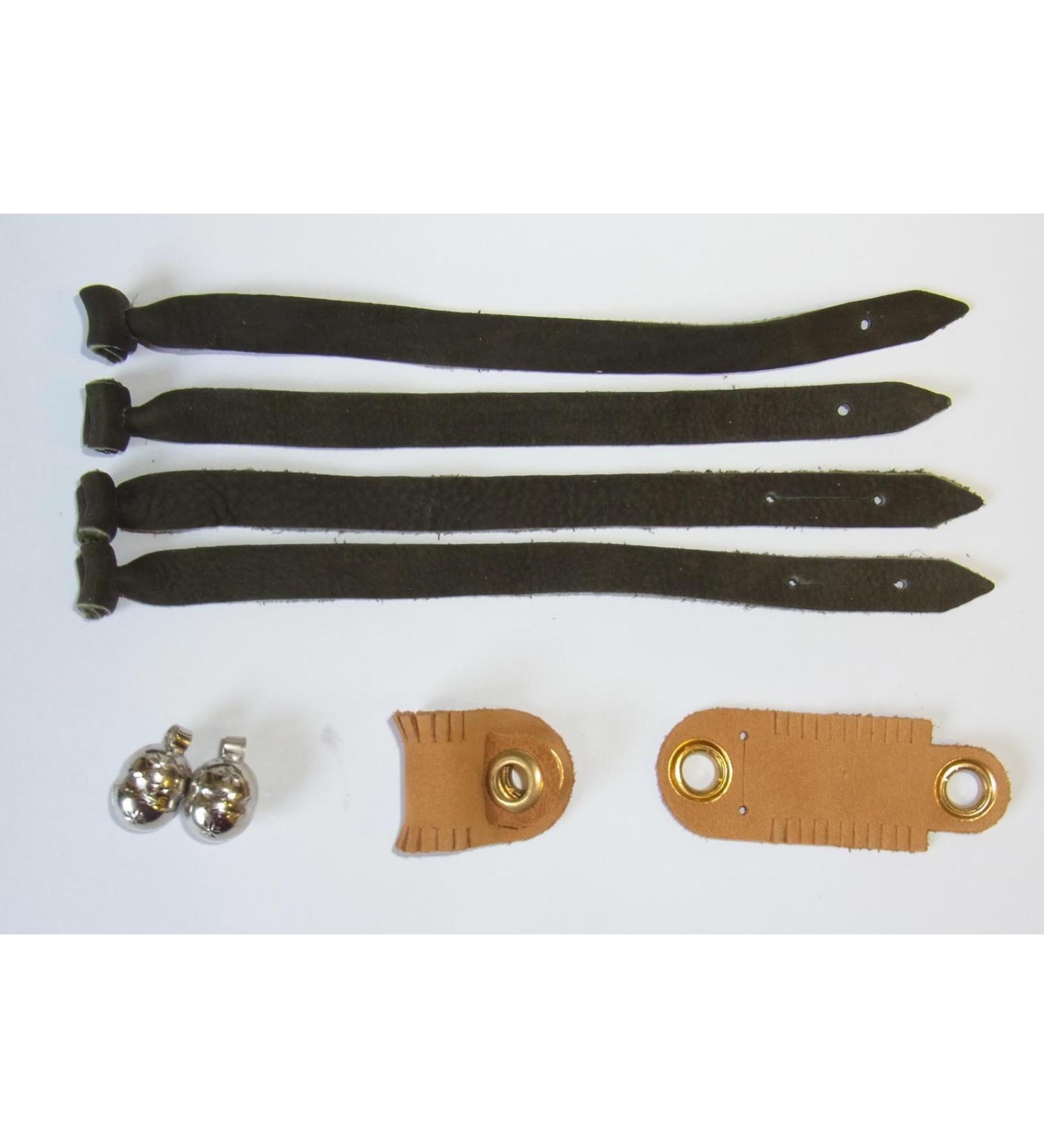 Falconry aylmeri anklets jesses & Bell set Medium (Barn owl Harris etc)