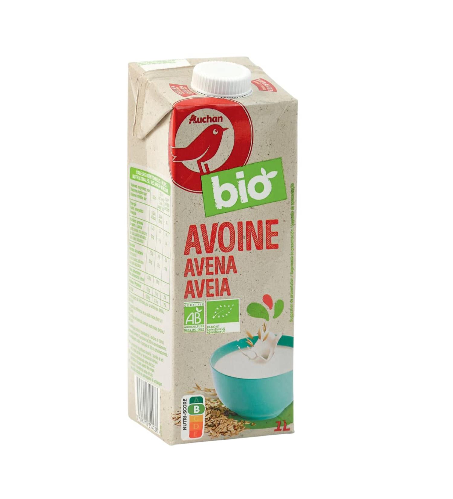 AUCHAN BIO Boisson avoine 1l