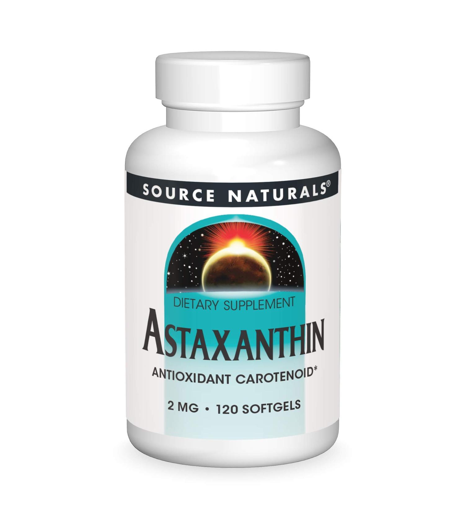 Buy Source Naturals Astaxanthin 2 mg - 120 Softgels for Antioxidant Support - Buy Online on GoSupps.com