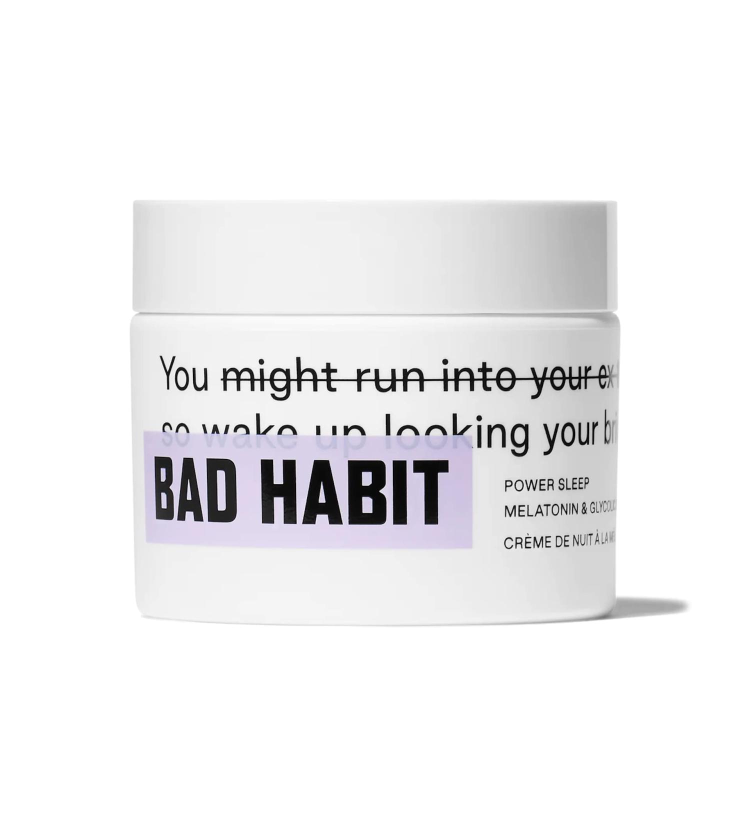 Bad Habit Power Sleep Melatonin & Glycolic Night Cream - 1.6 OZ - Buy Online on GoSupps.com