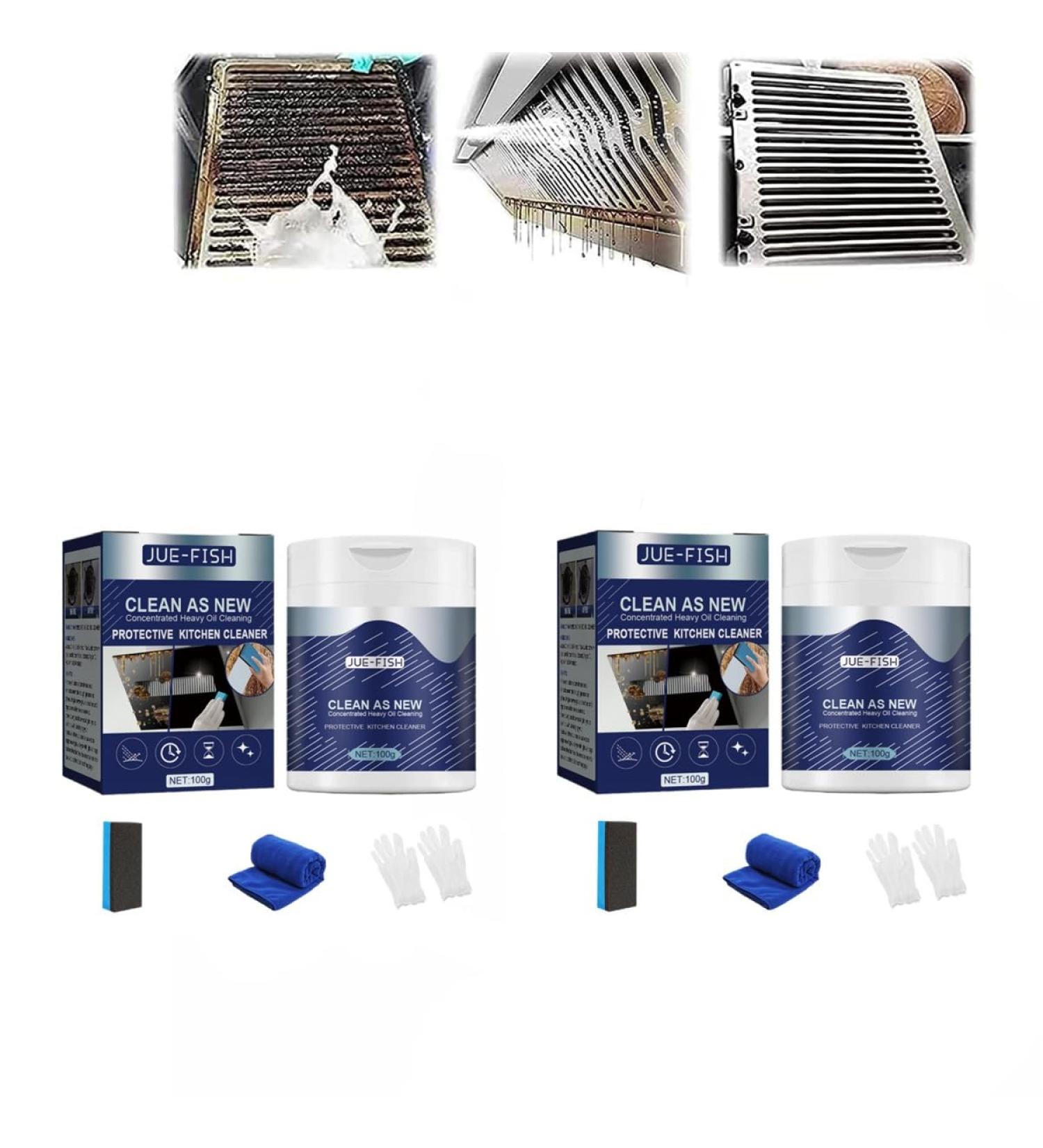 M.O.F-CHEF Protective Kitchen Cleaner Heavy Kitchen Duty Degreaser Heavy Oil Stain Powder Cleaner M.O. F Chef Kitchen Cleaner Powder Stubborn Stain&Grease Remover Kitchen Powder Degreaser (2 pcs) - Buy Online on GoSupps.com