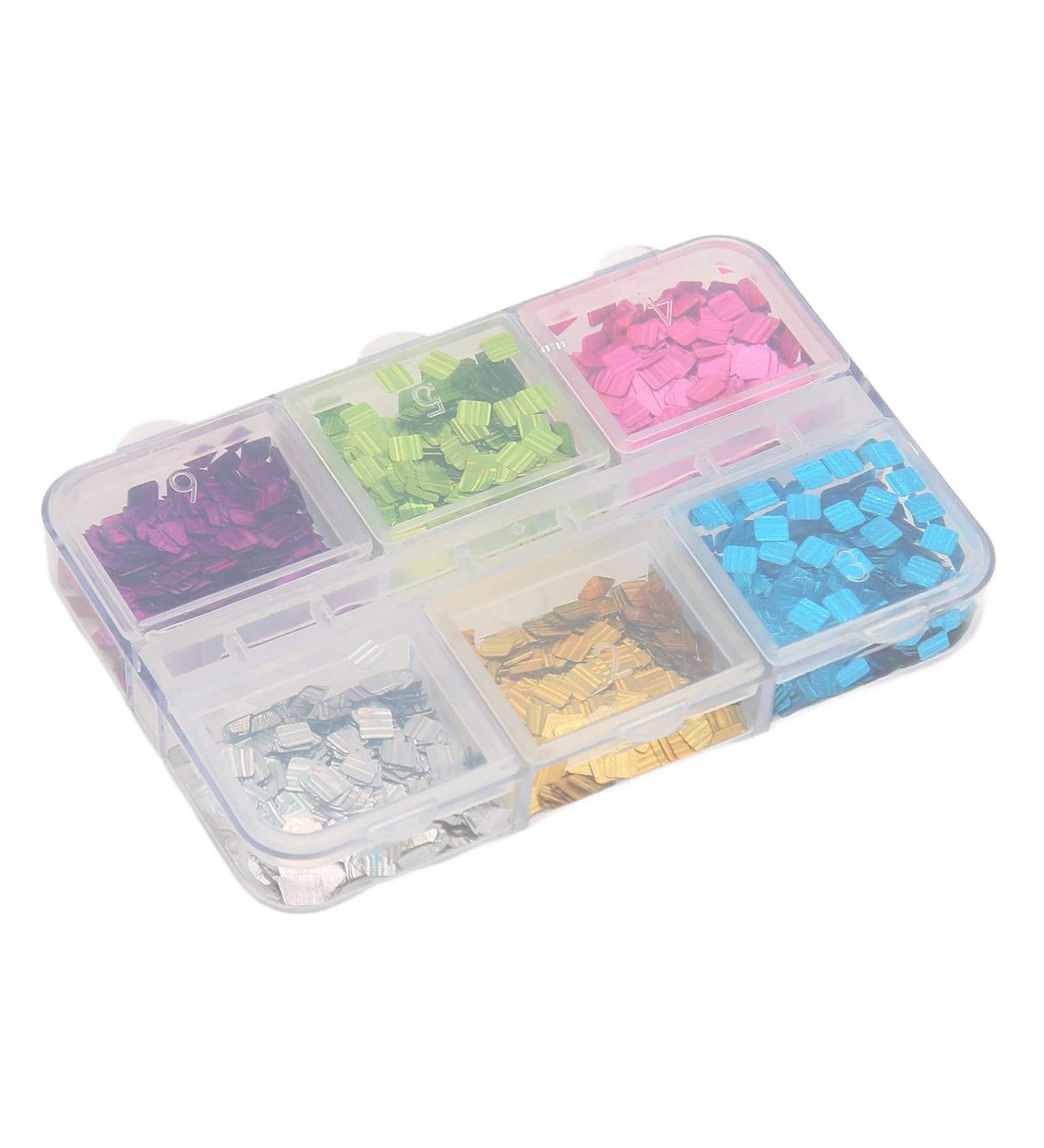 Sparkle Nails Flake Nail Sequins Flake Shaped Sparkle 6 Square Hybrid Color Square Nail Art Flash DIY Nail Art Decoration Nail Glitter Nails for Face Makeup Hair Body Art Nails - Buy Online on GoSupps.com