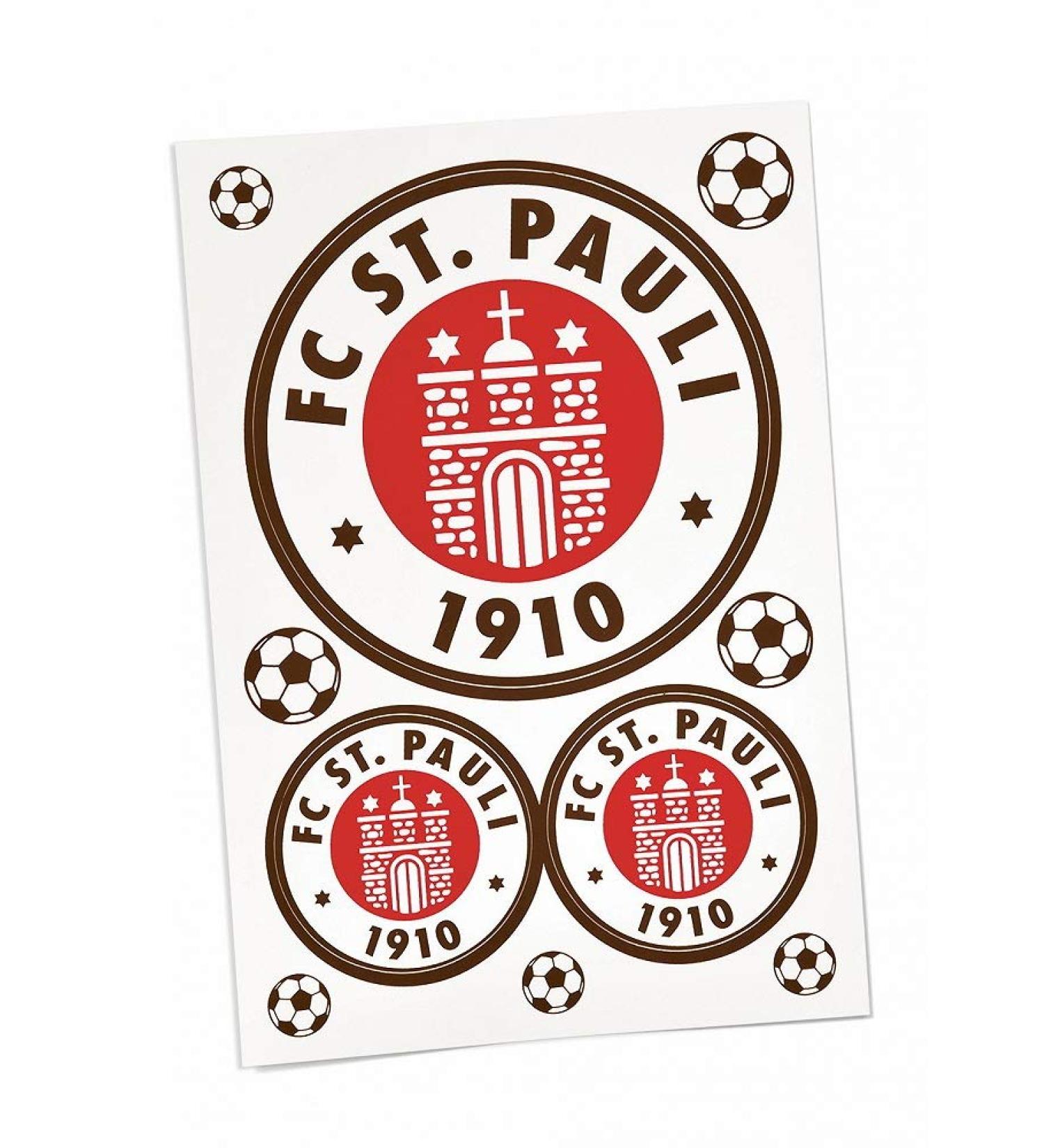 FC St. Pauli sticker ** Logo ** set of 3