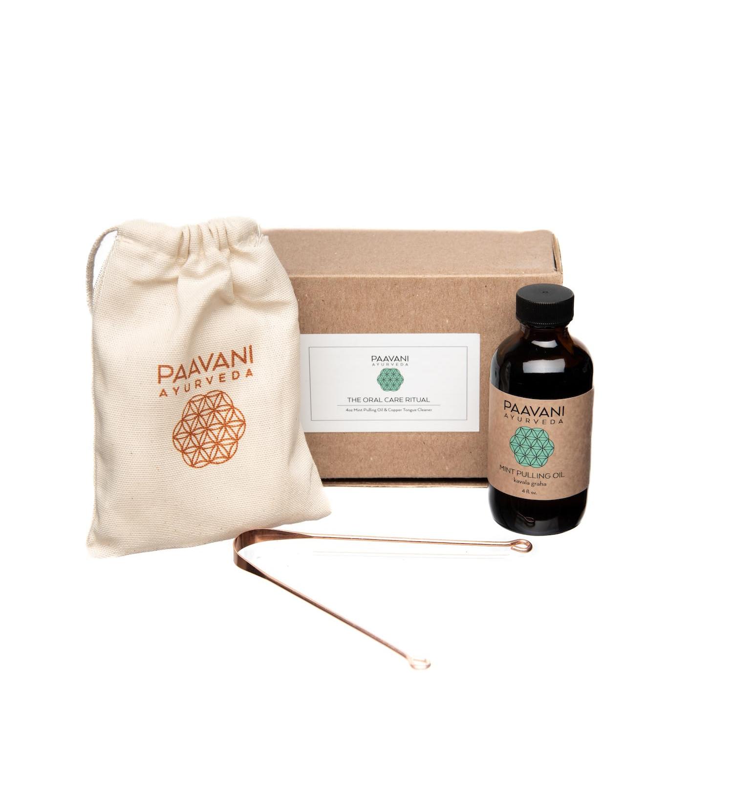 PAAVANI Ayurveda Oral Care Ritual - Mint Flavor | Natural Teeth Cleanser for Fresh Breath & Healthy Gums - Buy Online on GoSupps.com