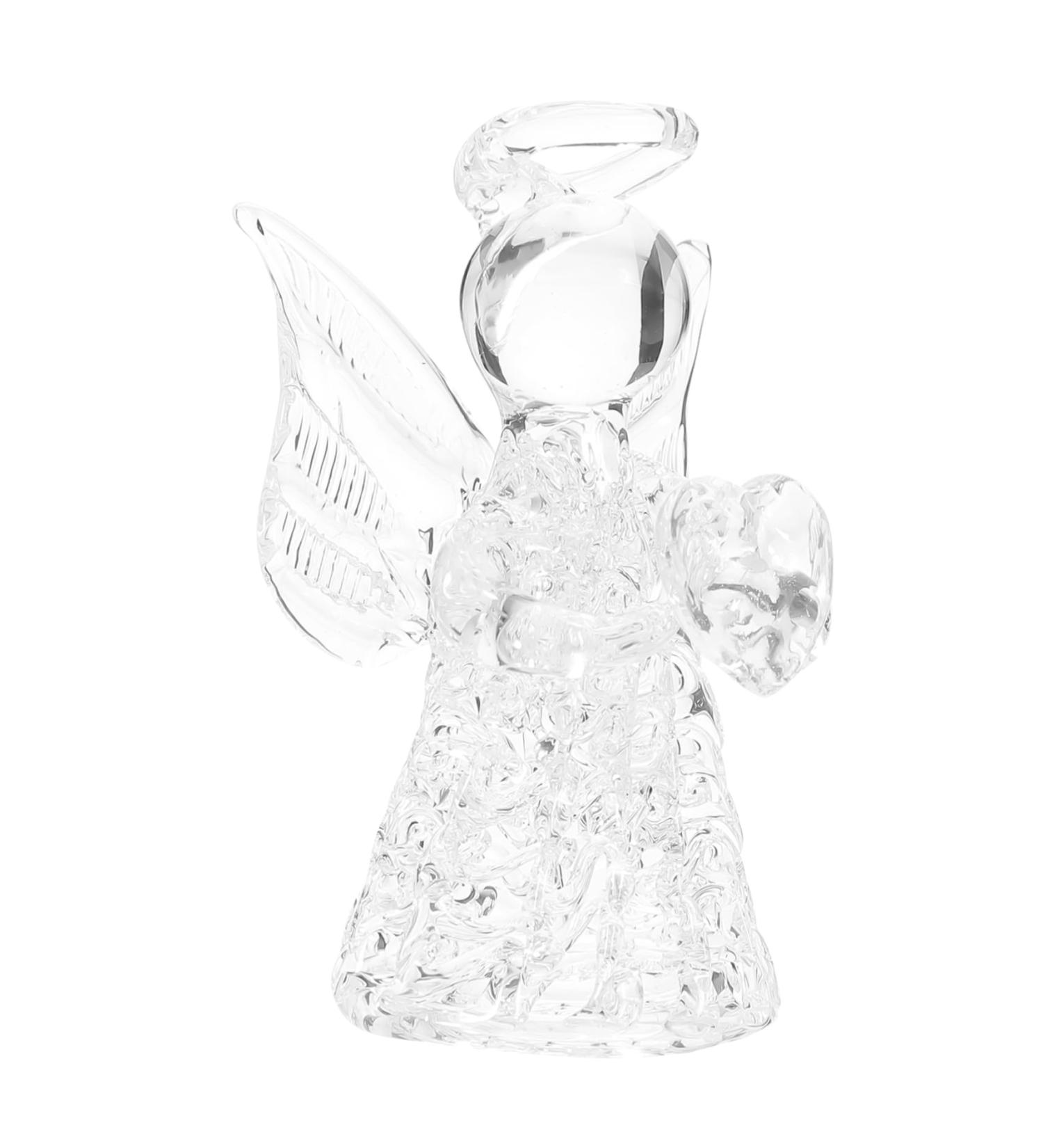 LIFKICH 1pc Blessing Angel Wind Chime Glass Angel Hanging Pendant Sea Glass Jewelry Design Pendant Christmas Tree Decor Glass Angel Pendant High Borosilicate Glass Wing Miss Party Supplies - Buy Online on GoSupps.com