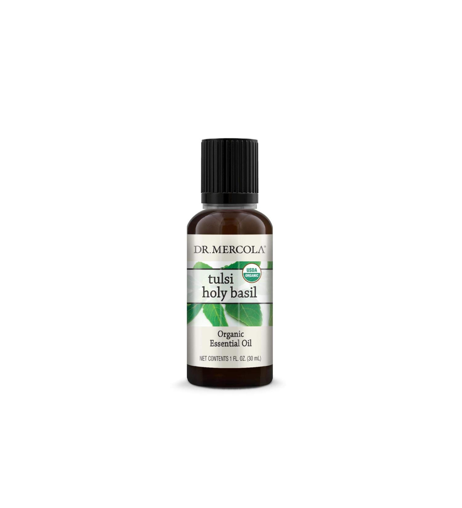Dr. Mercola Organic Tulsi Holy Basil Essential Oil (1 Fl Oz Bottle)