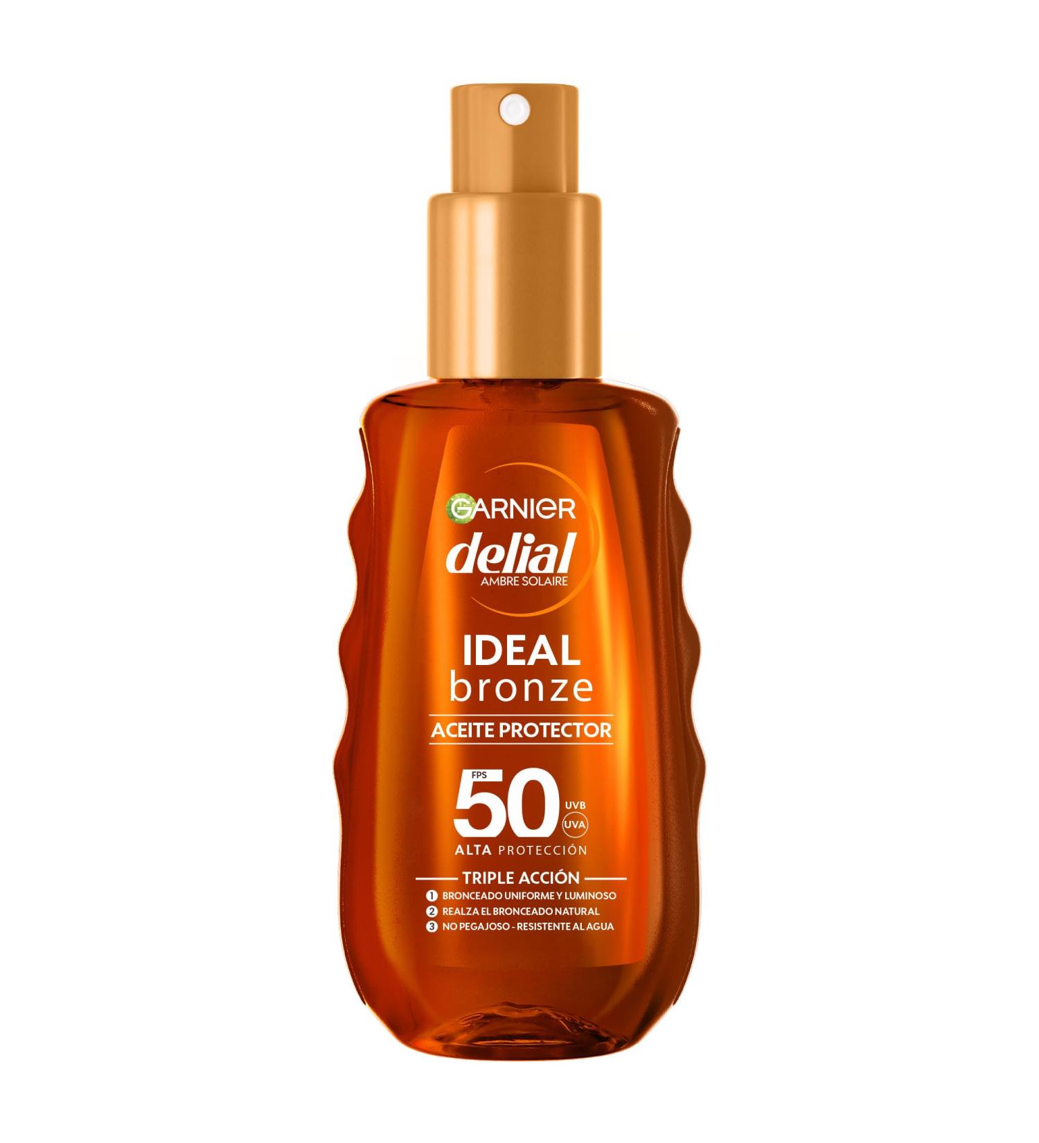Delial Garnier Bronze Huile de soin SPF 50 pour un bronzage uniforme et clatant 150 ml - Buy Online on GoSupps.com