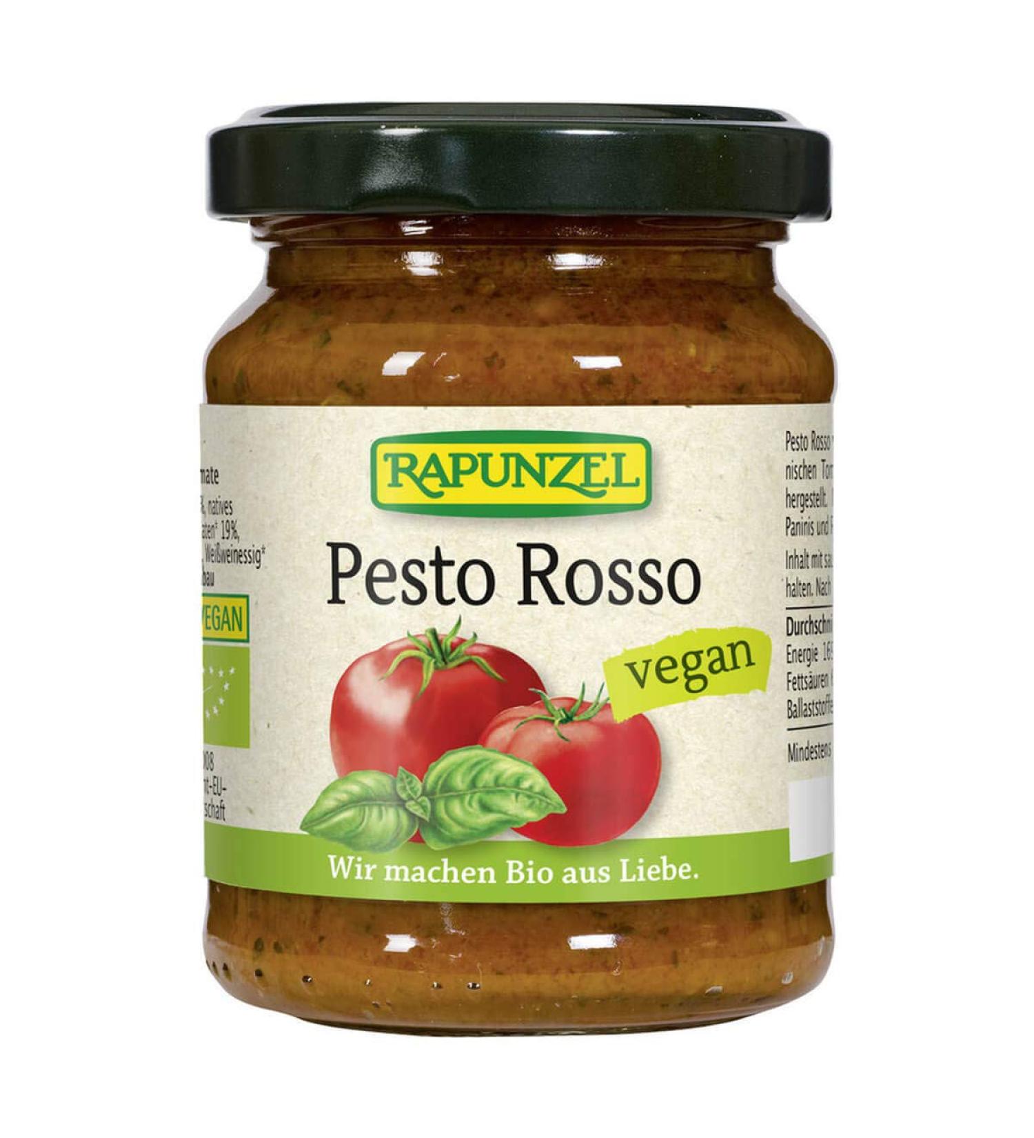 Rapunzel Naturkost Raiponce - Vegan Red Pesto - 120 g - Lot de 6