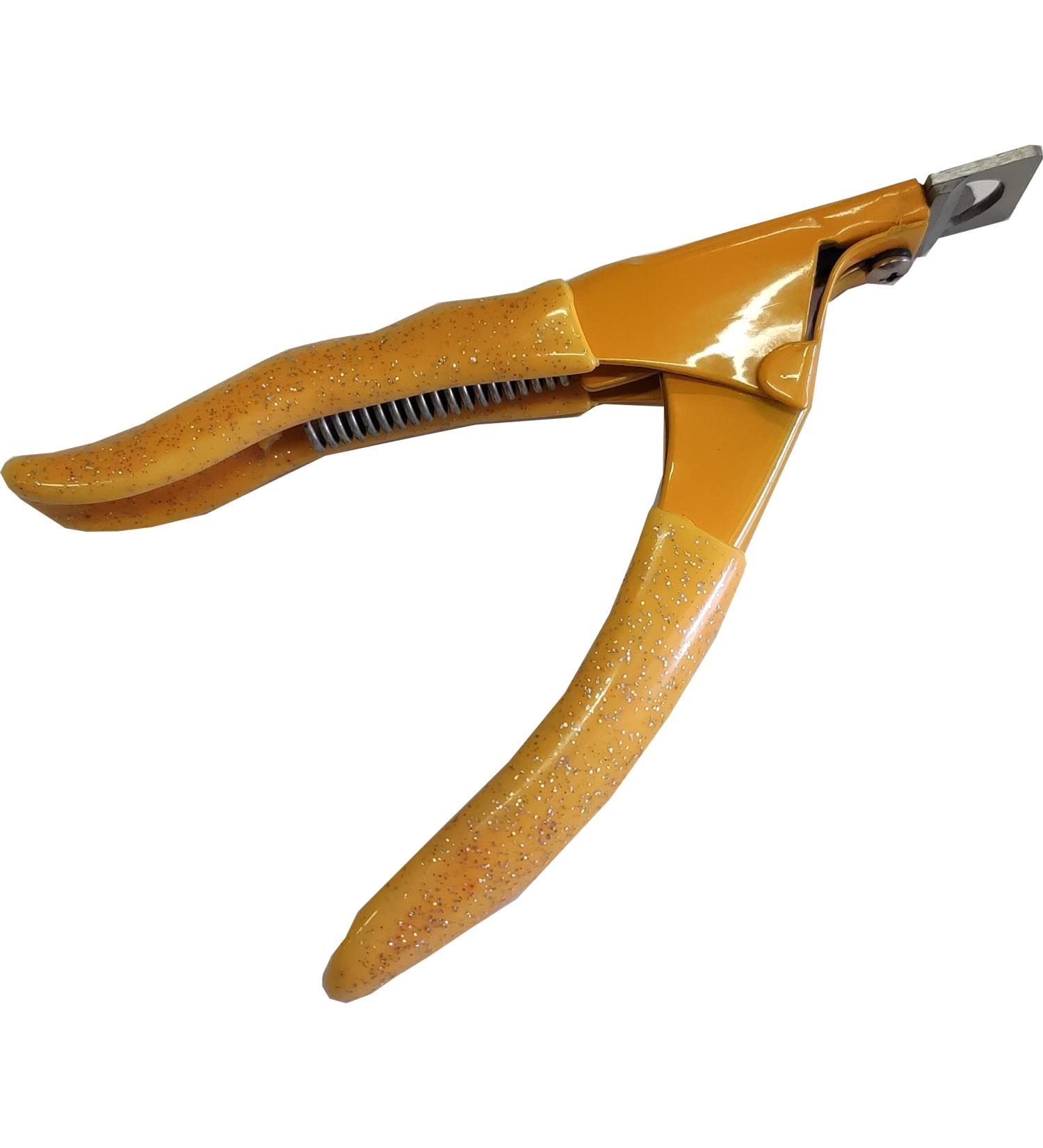 BeautyfulCenter | Purenail Yellow Guillotine Tweezers for Manicure False Nails Nail Art