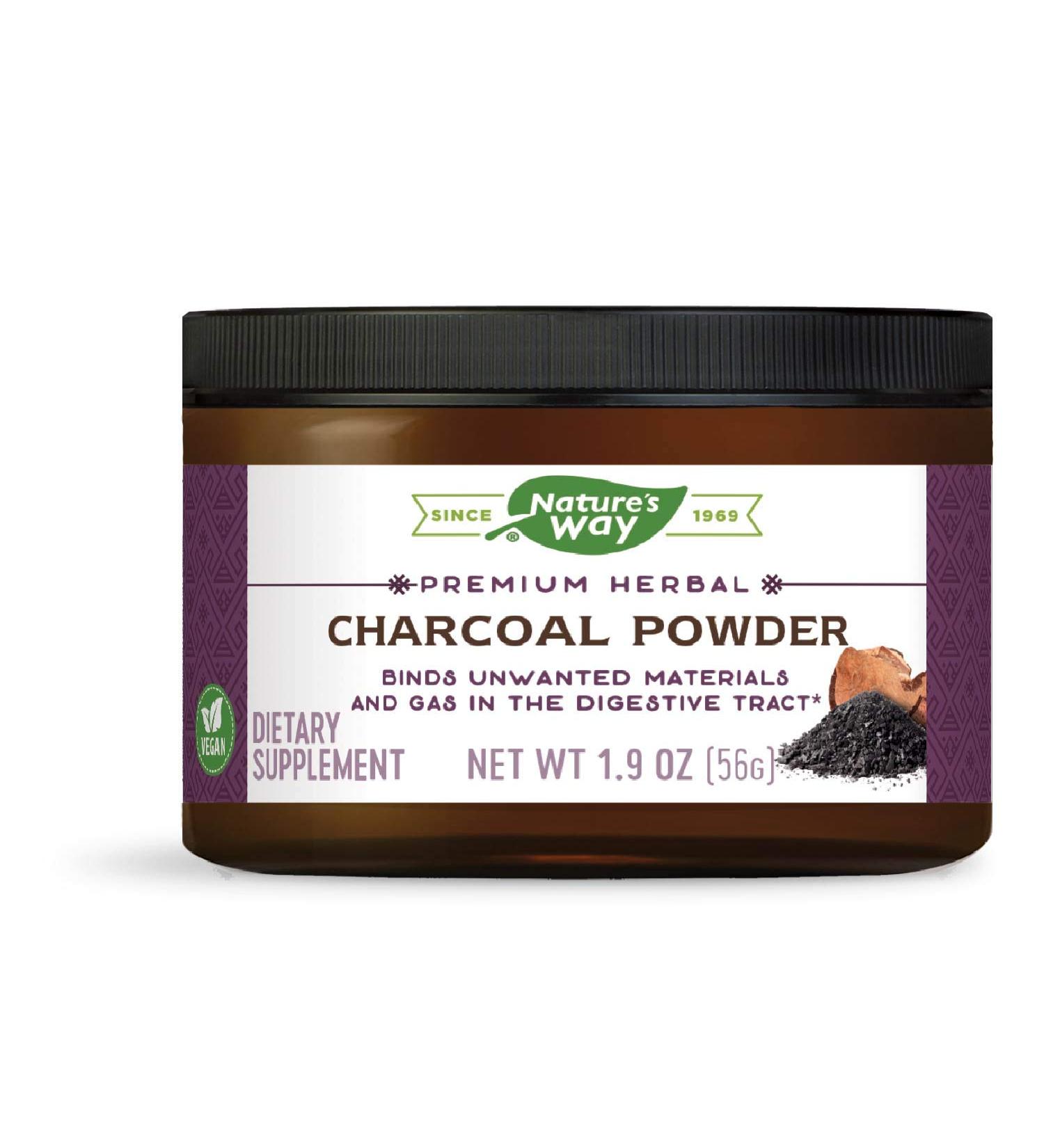 Nature's Way Coconut Charcoal Powder - 2 Ounce | Natural Detox & Cleansing - Buy Online on GoSupps.com
