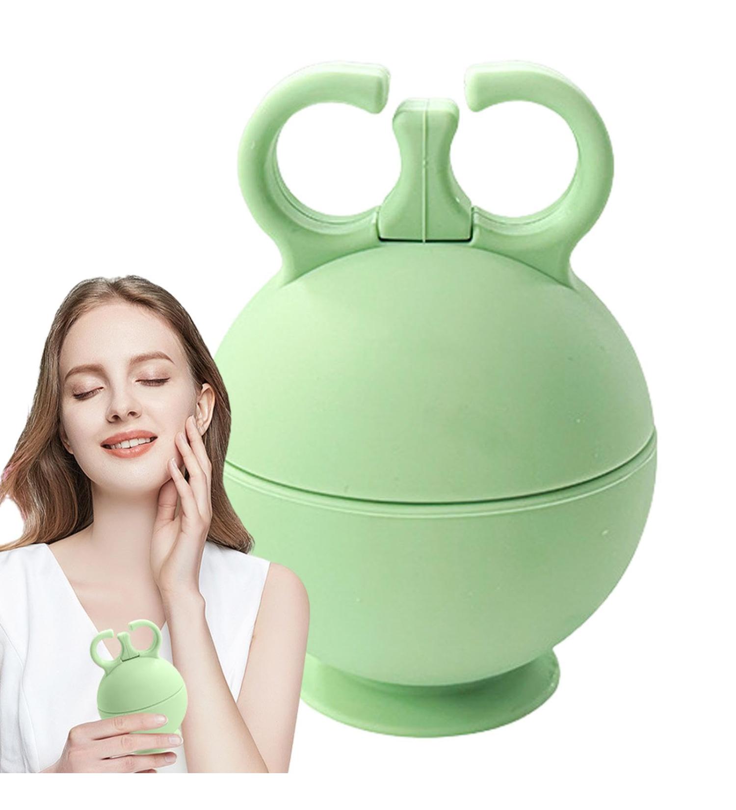 Mihauuke Facial Ice Mold | Round Ice Holder Face Roller | Reusable Silicone Brush for Cold Facial Massage | Perfect for Men & Women - Summer Skincare Must-Have - Buy Online on GoSupps.com