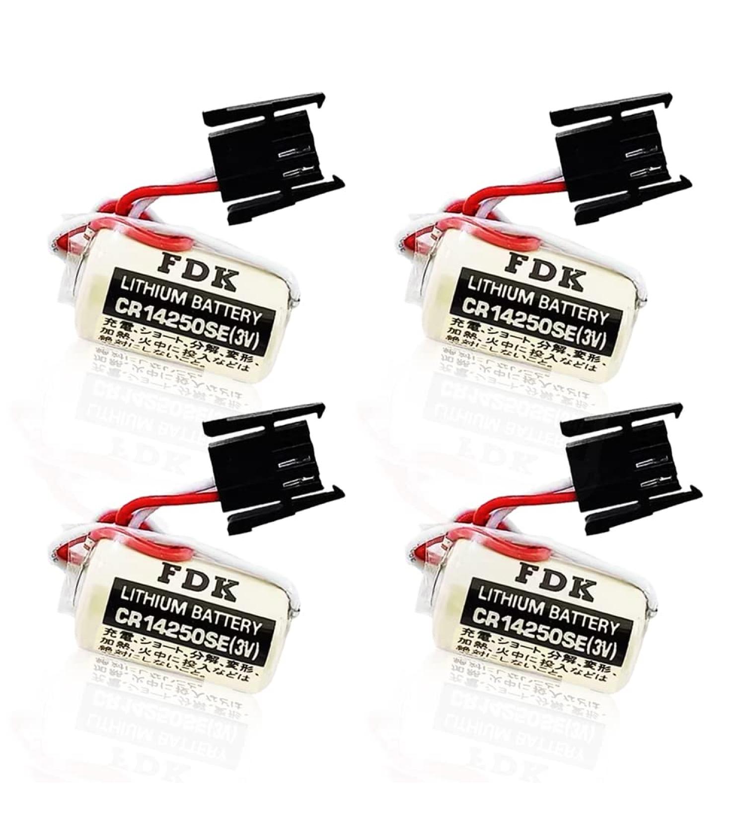 4PCS Replacement FDK CR14250SE 3V 1/2AA PLC Battery with 3 Prong Plug for 1747-BA Backup Power Supply - International Shipping Available - Buy Online on GoSupps.com