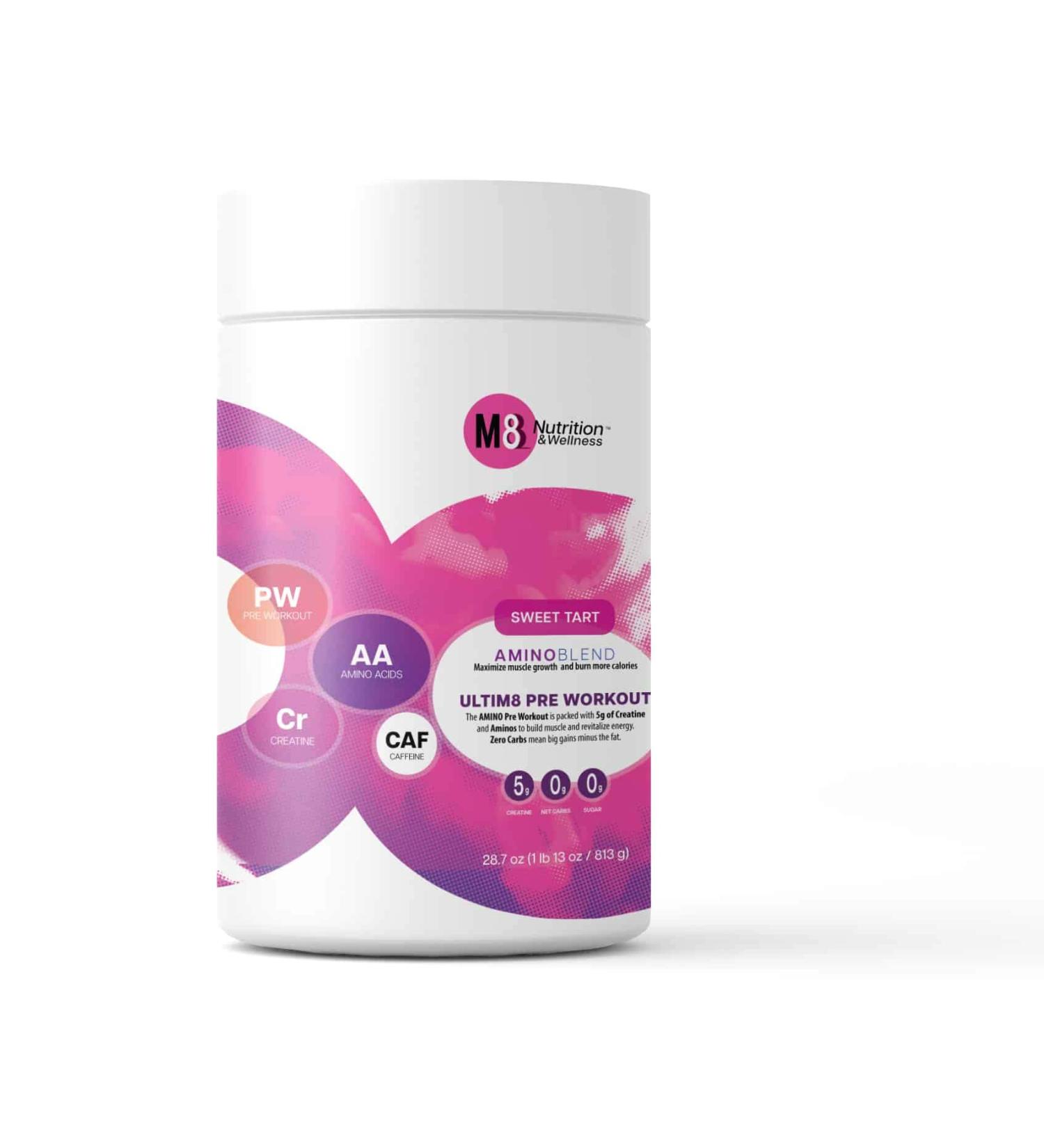 Buy M8 Nutrition UltiM8 Pre-Workout Sweet Tart - 5 Servings | Energy & Performance Boost | Global Shipping Available - Buy Online on GoSupps.com