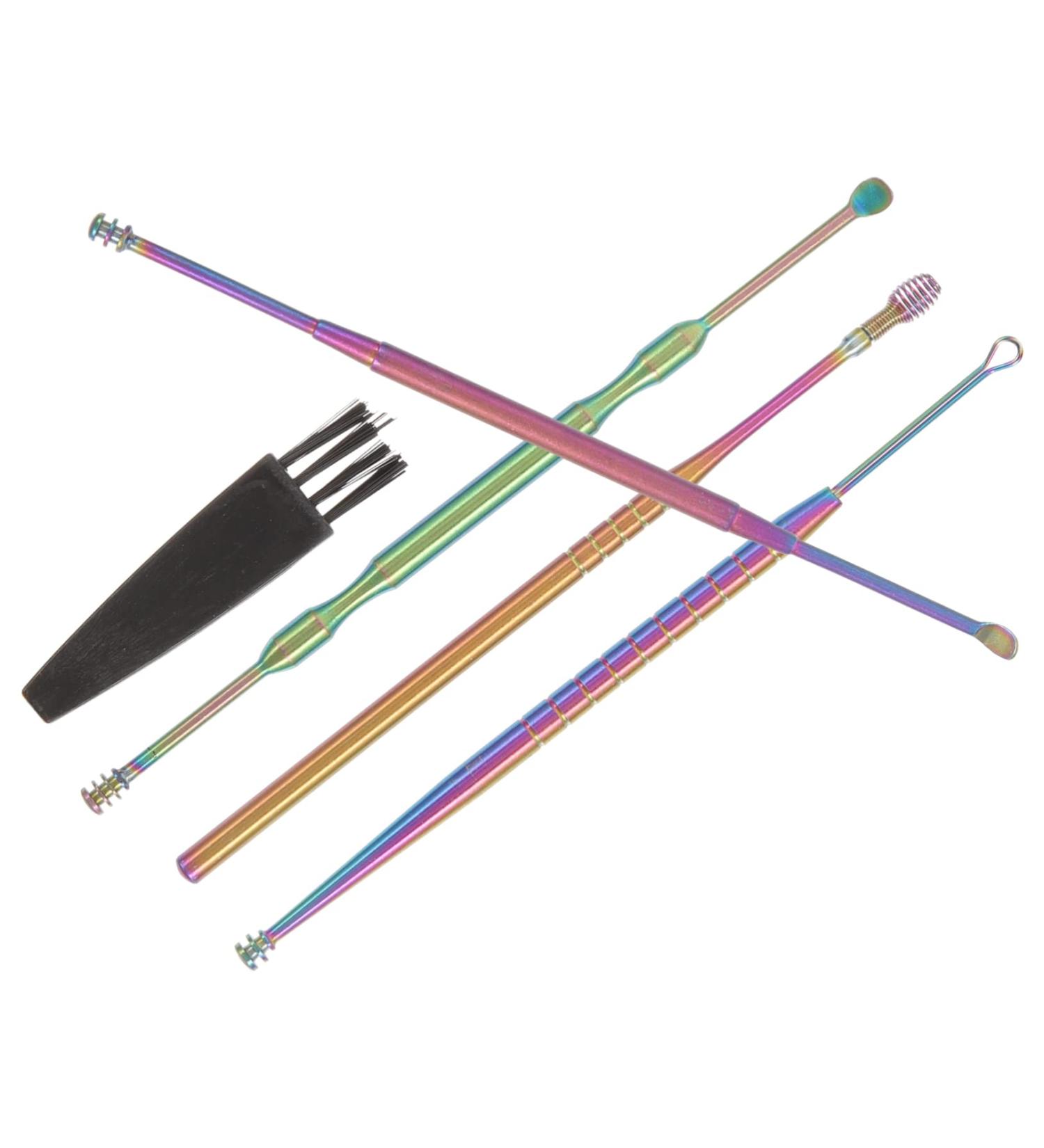 Buy FRCOLOR 5-Piece Ear Cleaning Set | Effective Ear Wax Removal Kit for Adults | Ear Cleaner Tools & Ear Pick - Buy Online on GoSupps.com