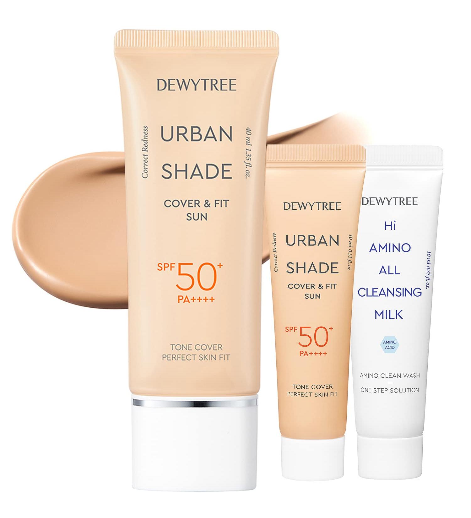 DEWYTREE Urban Shade Cover & Fit Sun SPF 50+ Pa++++ Mini Set - Tinted Face Moisturizer - Buy Online on GoSupps.com