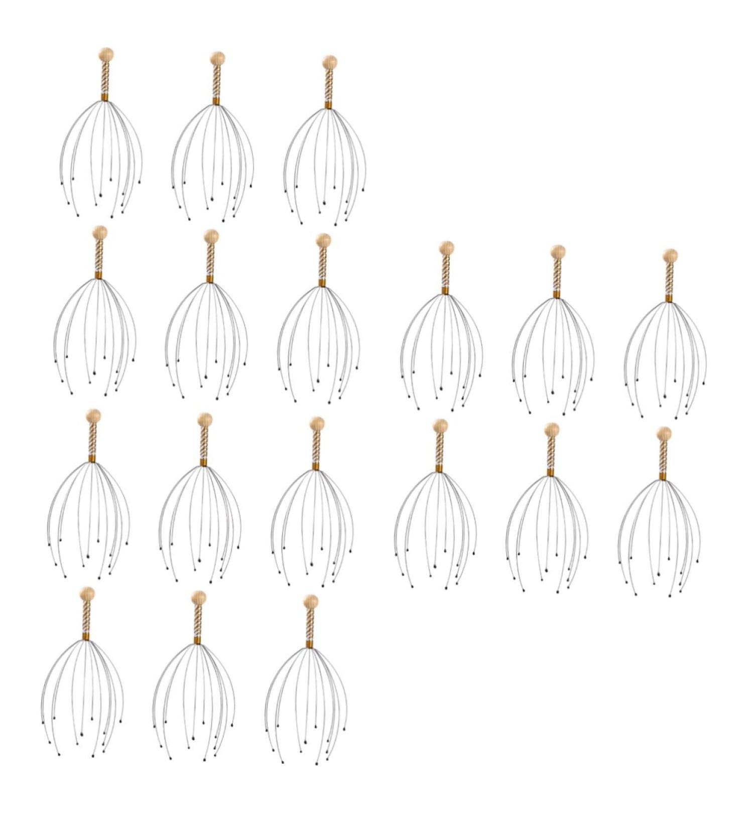 Healeved 18-Piece Multi-Function Massager Tool - Manual Head Gripper in Steel & Wood | International Shipping Available - Buy Online on GoSupps.com