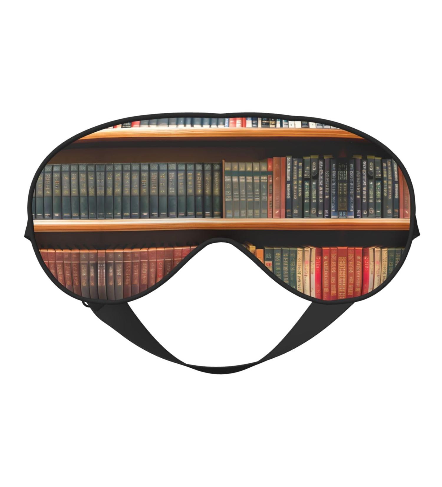 Library Bookshelf Soft Sleep Eye Mask Female Breathable Eye Patch Perfect for Travel and Relaxation - Buy Online on GoSupps.com