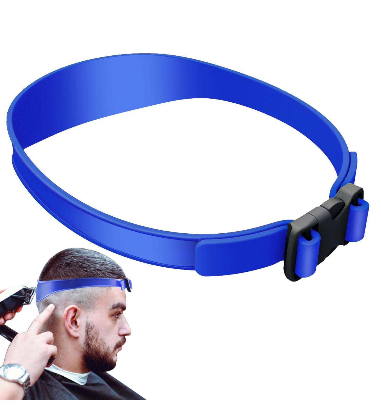 Haircut Guide Silicone Neckline Shaving Guide Beard Template Adjustable Hair Trimming Guide and Hair Cutting Accessories for Creating Skin Fade Guidelines Blue - Buy Online on GoSupps.com