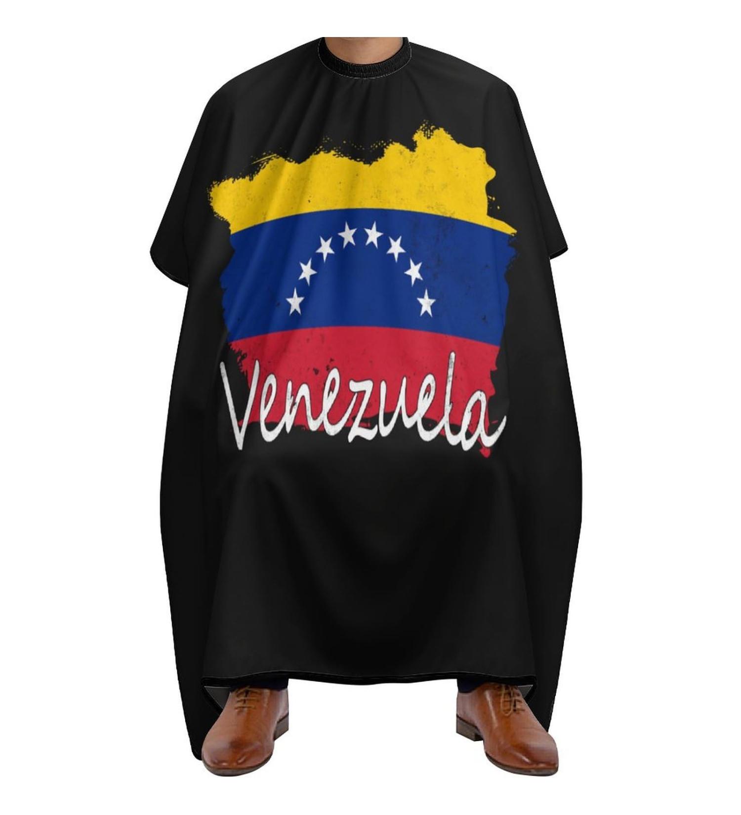 Venezuelan Flag Barber Cape | Professional Hair Cutting Apron - Water Stain Resistant Anti-Static - 56.7x66.9 Inch - Buy Online on GoSupps.com