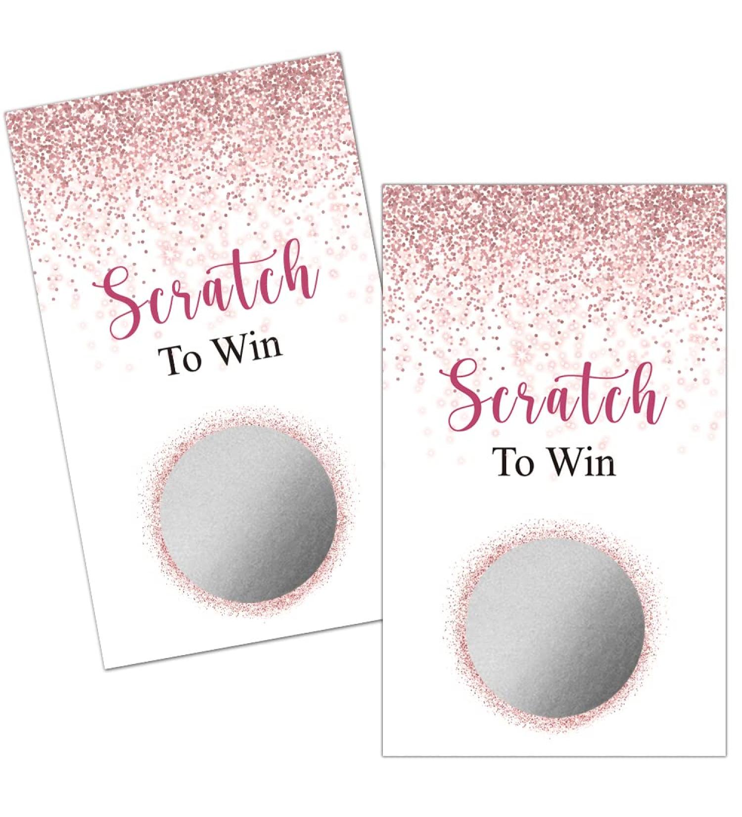Haizct 50 Pack Navy blue and Gold Blank Gift Certificate Scratch Off Cards for Small Business Spa Beauty Makeup Hair Salon Bridal Shower Baby Shower Country Wedding-GK084 - Buy Online on GoSupps.com