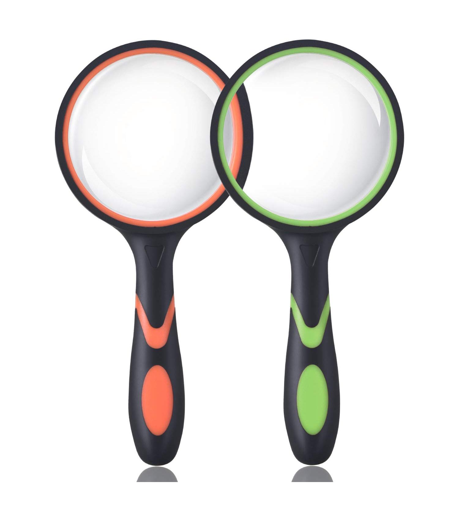 Ocim 10X Magnifying Glass Set - Handheld Reading Magnifier with 75mm Lens for Seniors and Kids - Buy Online on GoSupps.com