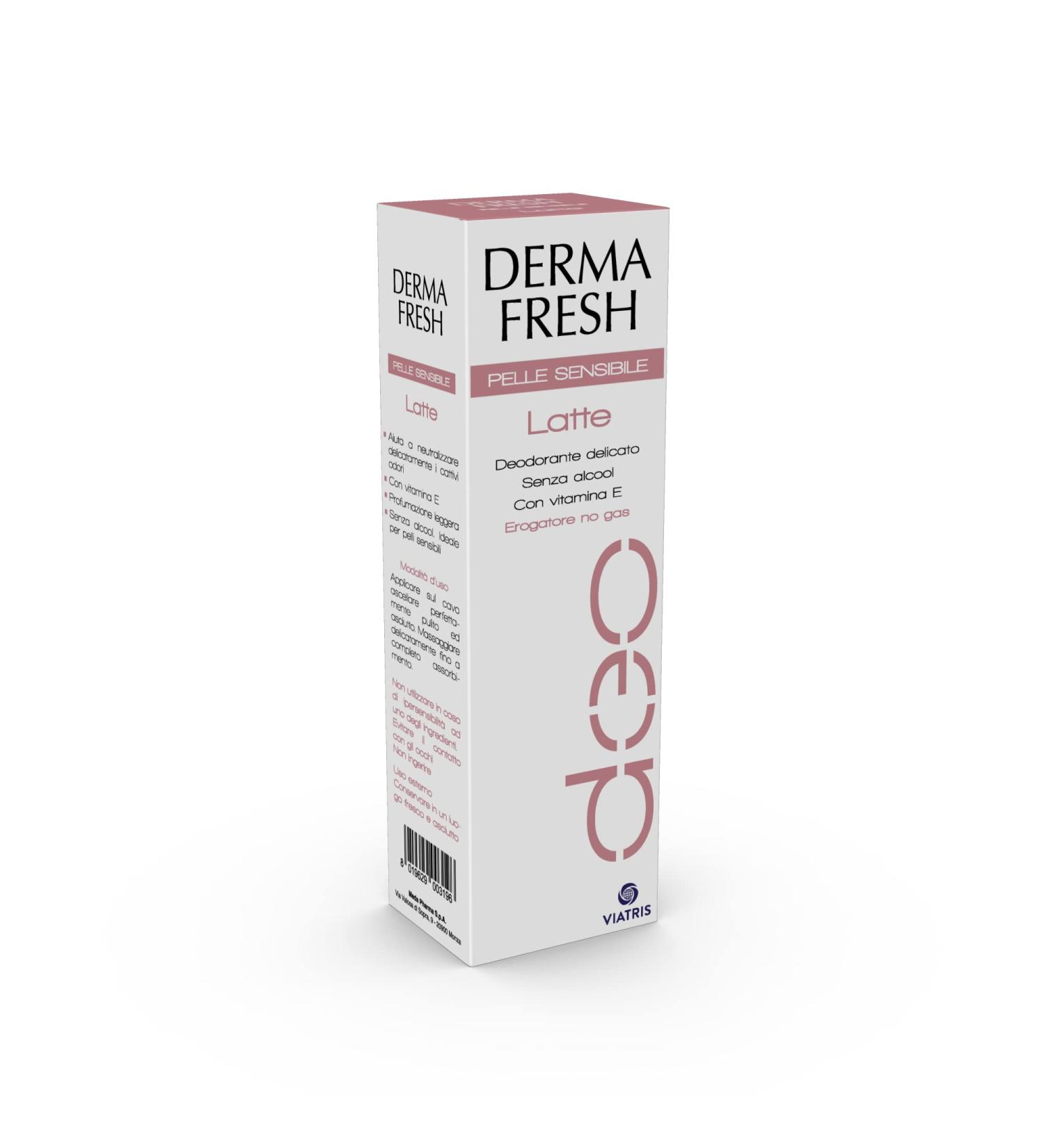  Dermafresh Dermafresh Pelle Sensible Delicate Deodorant Milk with Vitamin E 100 ml - Buy Online on GoSupps.com