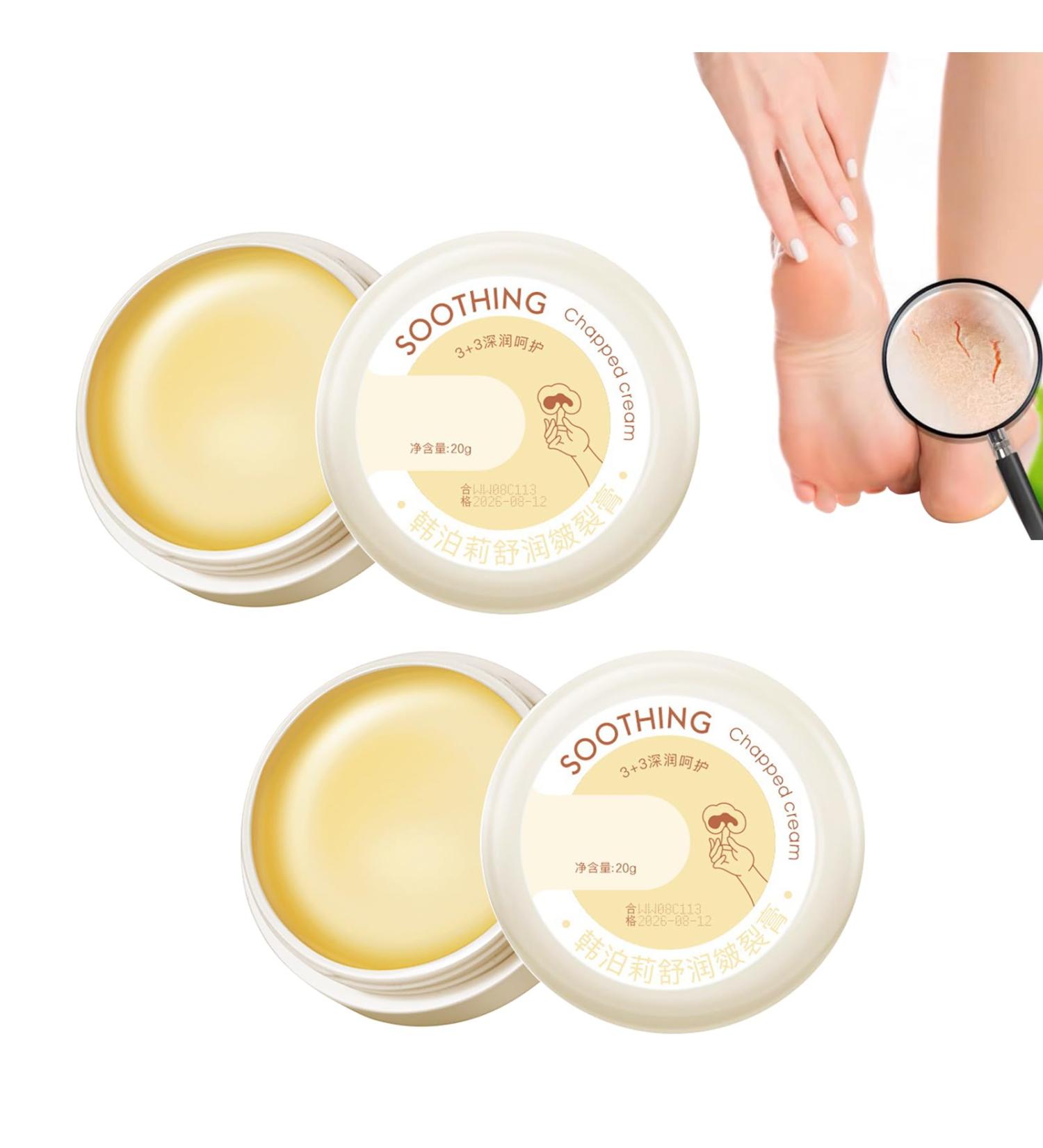Anti-Crack Foot Cream 2 Pieces Anti-Cracking Foot Cream Anti Crack Heel Creme For Softening Thick Dry Cracked and Rough Hands and Feet - Buy Online on GoSupps.com