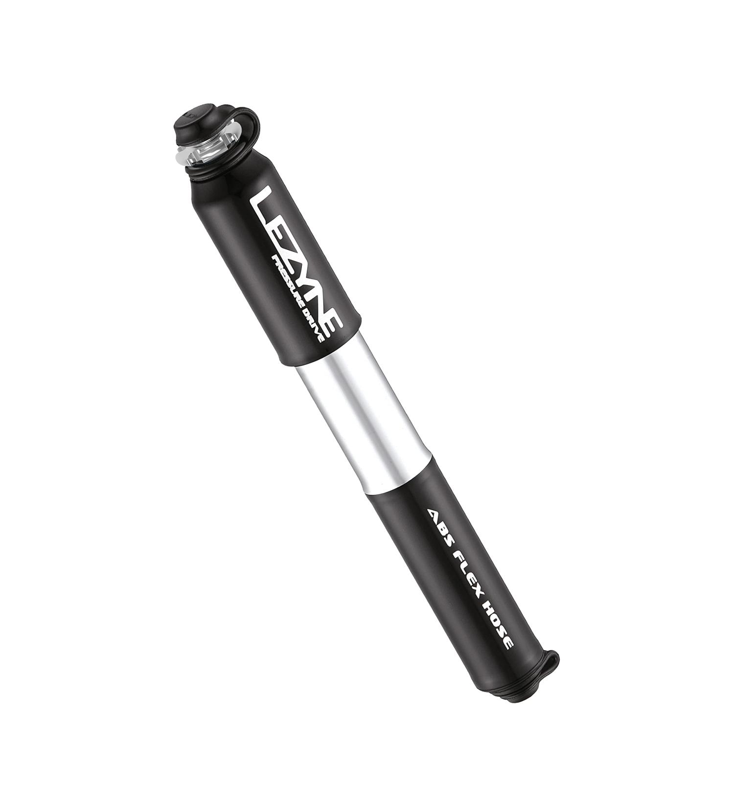 Lezyne Pressure Drive HP Bicycle Hand Pump - 120psi | Presta & Schrader Valve | High Pressure Small Black - Buy Online on GoSupps.com