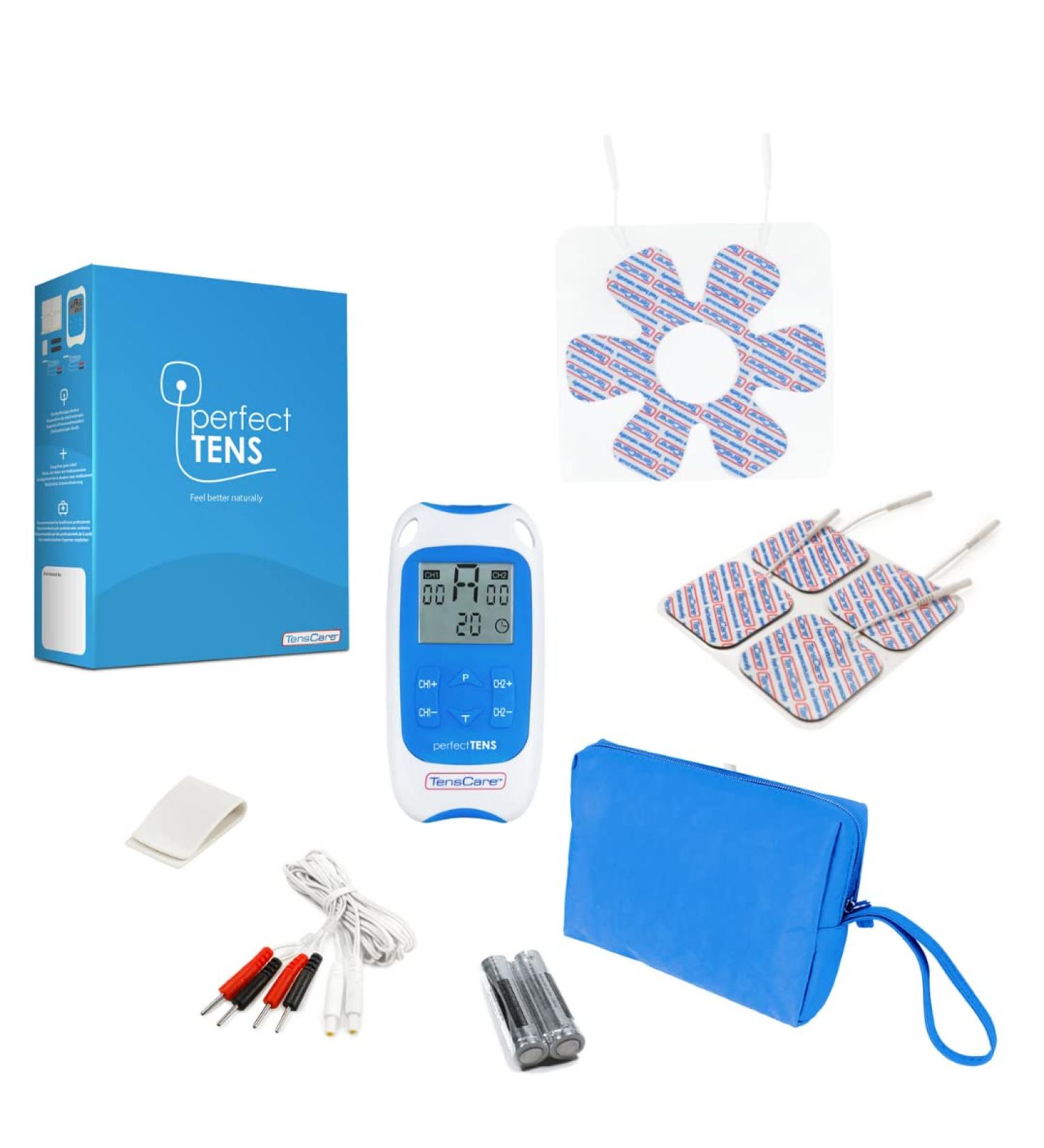 TensCare Perfect Tens with Joint Electrode - 9 Clinically Proven Programmes for Pain Relief - Buy Online on GoSupps.com