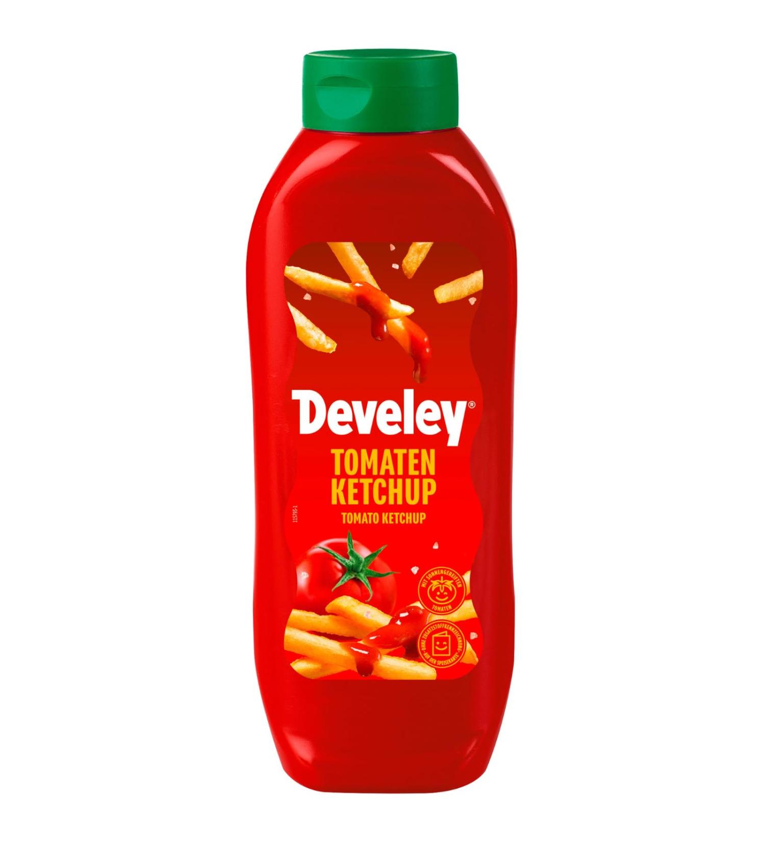 Develey Tomato Ketchup 1 x 875ml With sun-ripened tomatoes