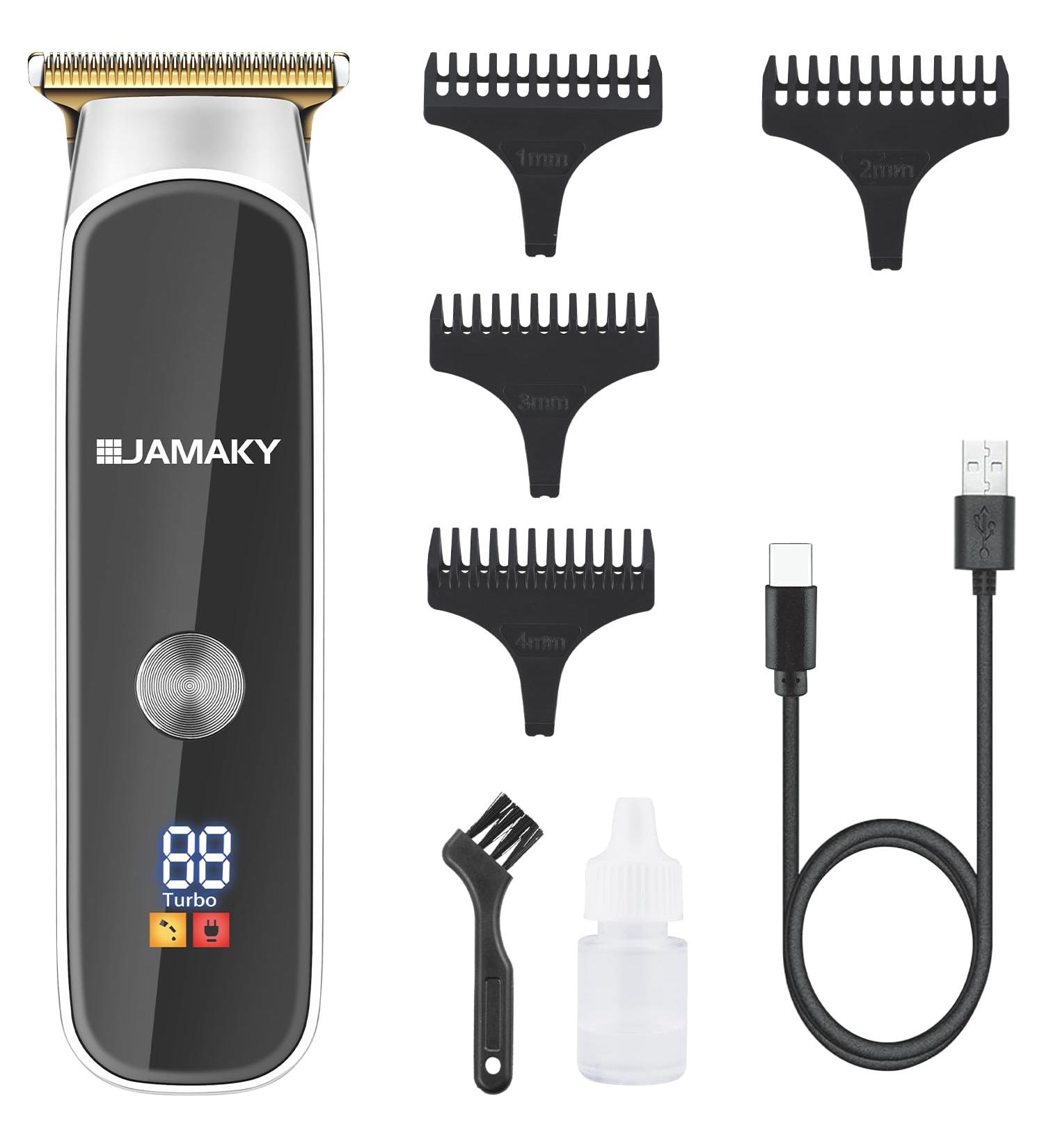 Buy Professional Cordless Hair Clippers for Men - Zero Gapped LED Display Stainless Steel Trimmer with USB & 4 Combs - International Shipping Available - Buy Online on GoSupps.com