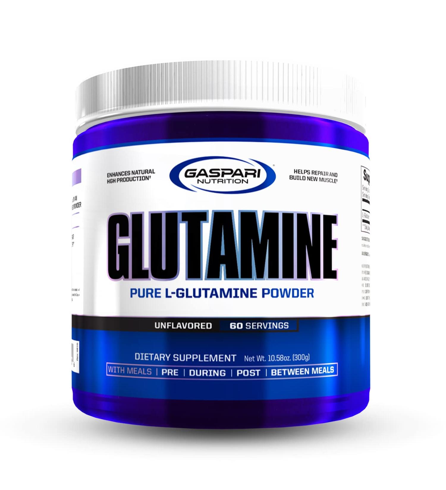 Buy Gaspari Glutamine 300g - Premium Recovery Supplement for Muscle Health - Buy Online on GoSupps.com