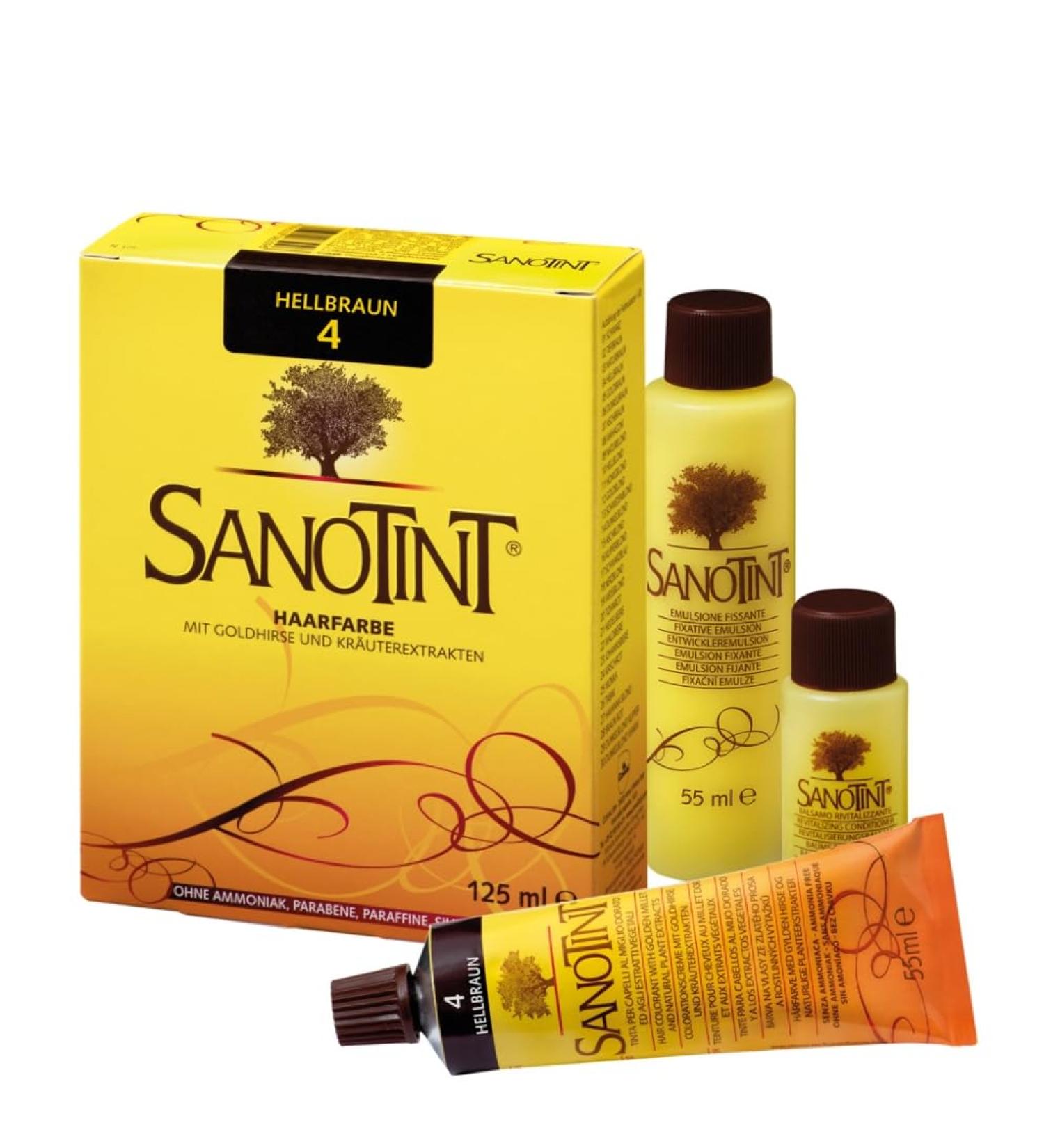 Buy Sanotint Hair Colour No. 4 Light Brown - 2 x 125ml | Global Shipping Available - Buy Online on GoSupps.com