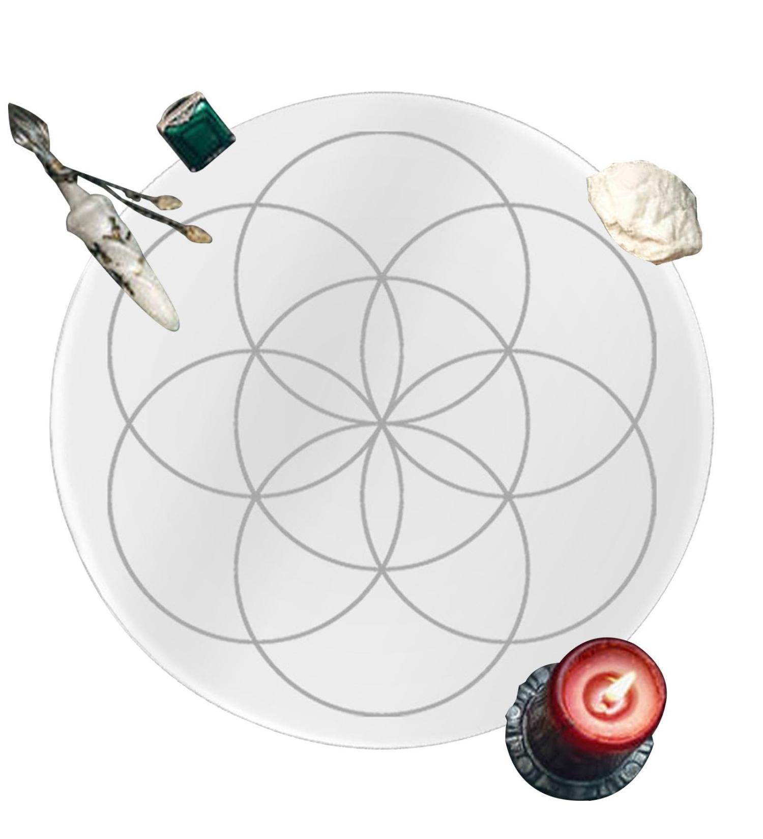 Runde Pendulum Board | Crystal Kissage Star Acrylic Divination Board for Metaphysical Energy & Living Room Decor - Buy Online on GoSupps.com