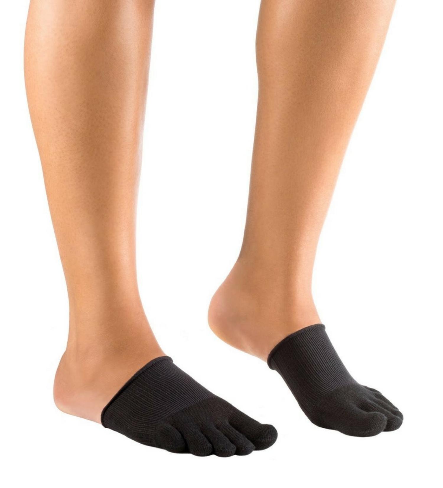 Knitido Dr. Foot Hallux Valgus toe warmers closed socks to support bunions 35-40 black (001)