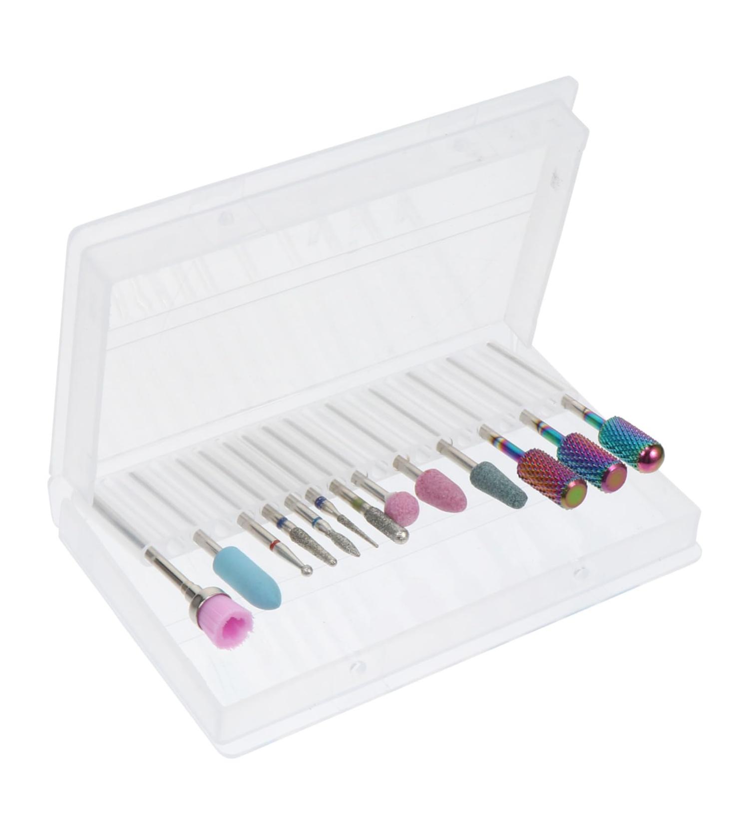 FOMIYES 1 Nail Drill Set Electric Nail File Bits Nail Drill Bits for Acrylic Nail Tungsten Steel Nail Drill Bit Nail Polishing Tools Nail Art Tool Lengthen Drilling Tool To Rotate Corundum - Buy Online on GoSupps.com