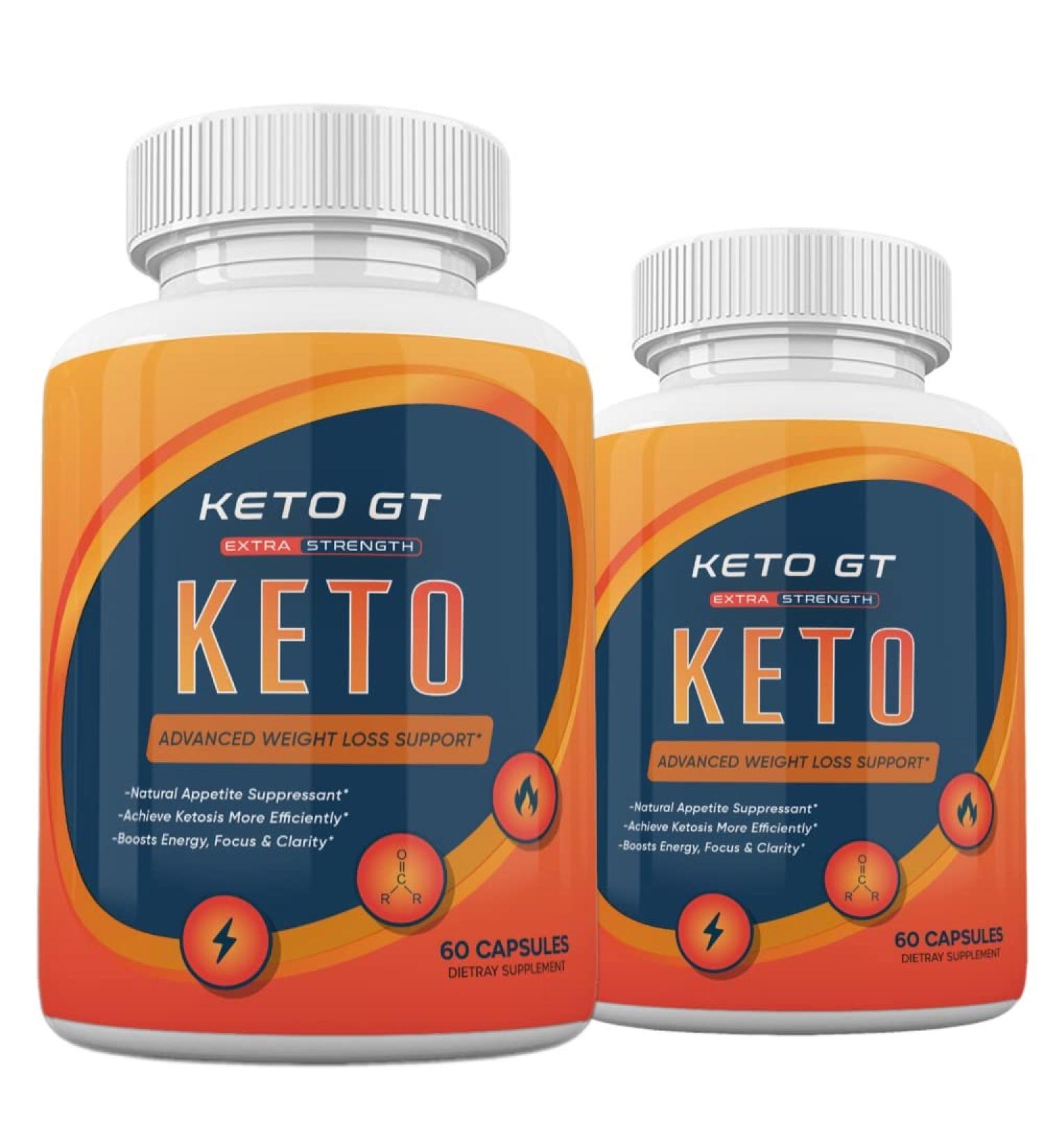 2 Pack Keto GT Advanced Weight Loss Formula - 120 Capsules | 2 Months Supply - Buy Online on GoSupps.com