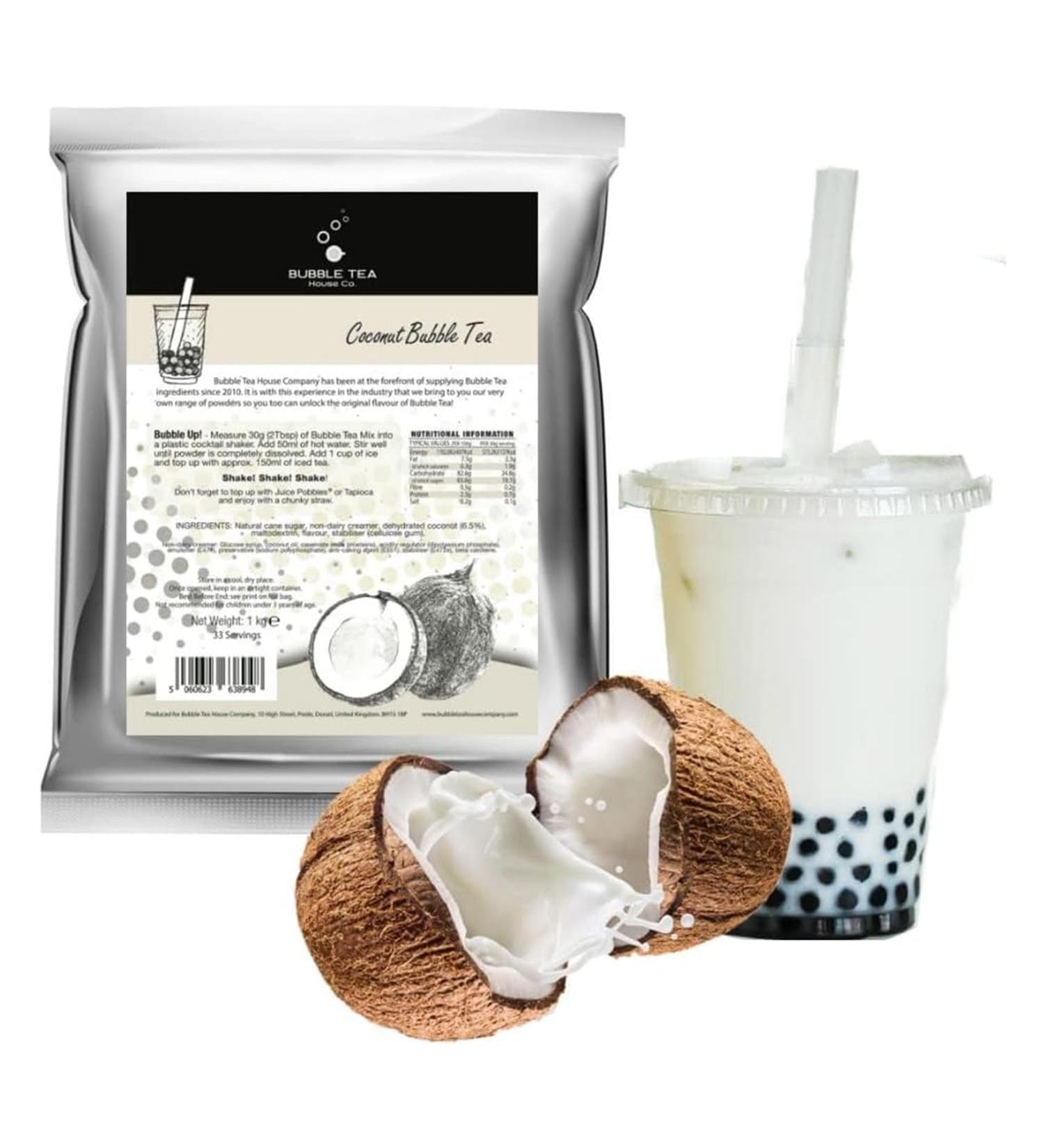 Coconut Bubble Tea Powder (1kg / 33 Servings) - Bubble Tea House Co - Buy Online on GoSupps.com
