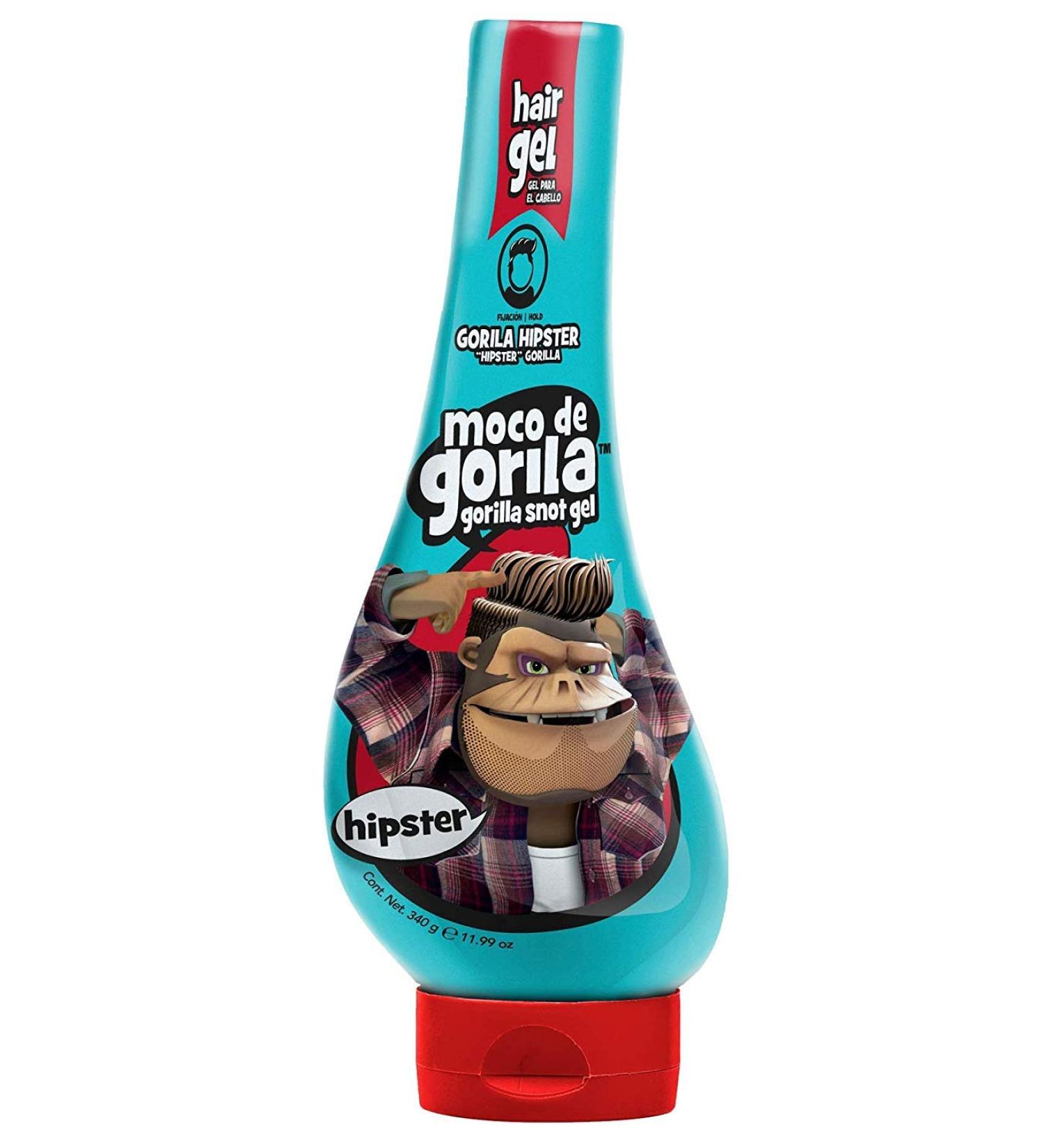 Moco de Gorila Hipster Hair Gel | Trendy Hair Styling Gel with Long-lasting Hold  Gorilla Snot Gel is the Ultimate Hair Gel to create any Hipster Mainstream Hairstyle  11.9 oz Squizz Bottle