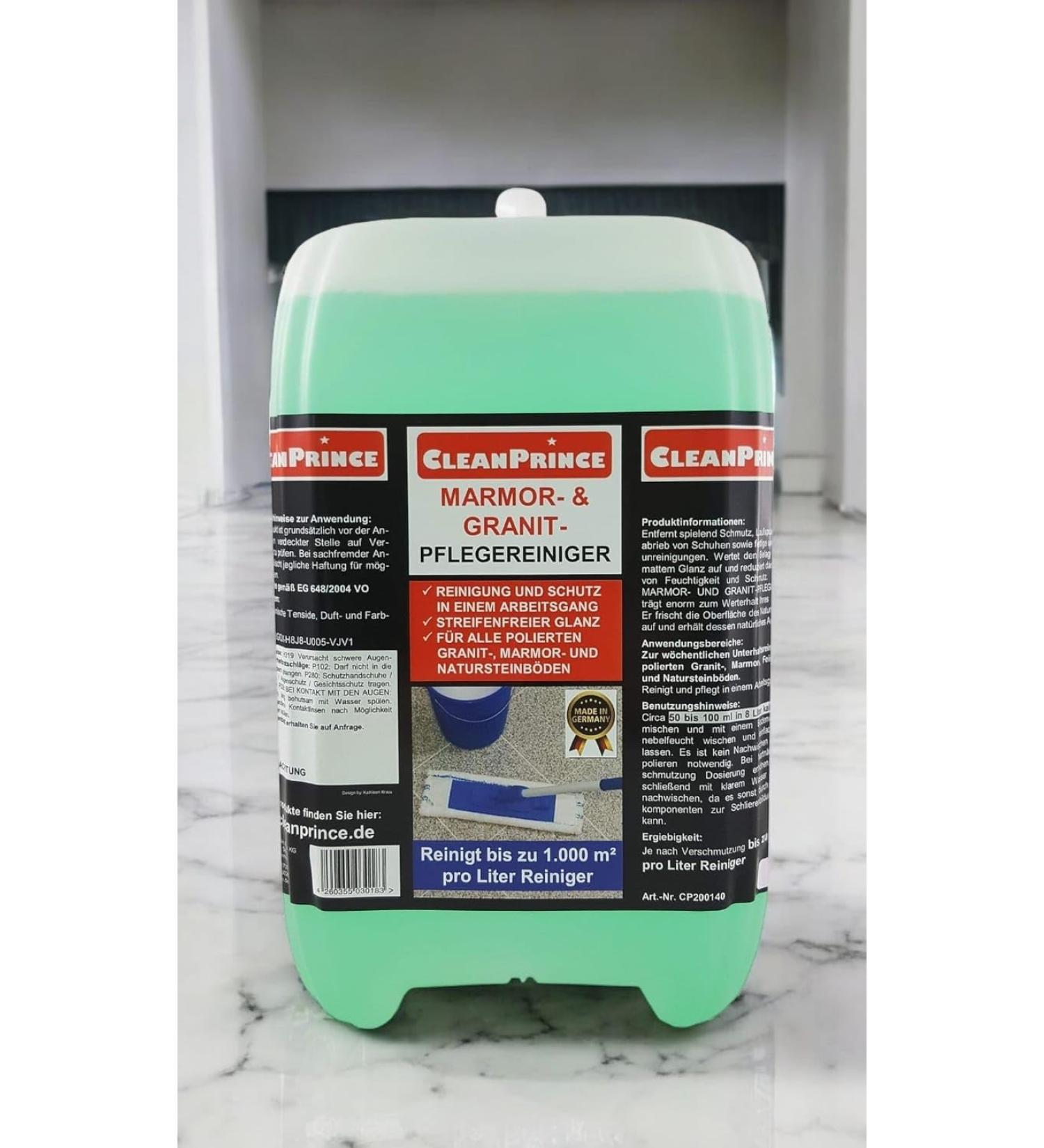Cleanprince Marble Granite Nurses 5 Liter Stoneware Natural Stone Marble Cleaner Granitreiniger Granitpflege Cleaner Marble Granitboden Stoneware Granite Tile Natursteinboden - Buy Online on GoSupps.com