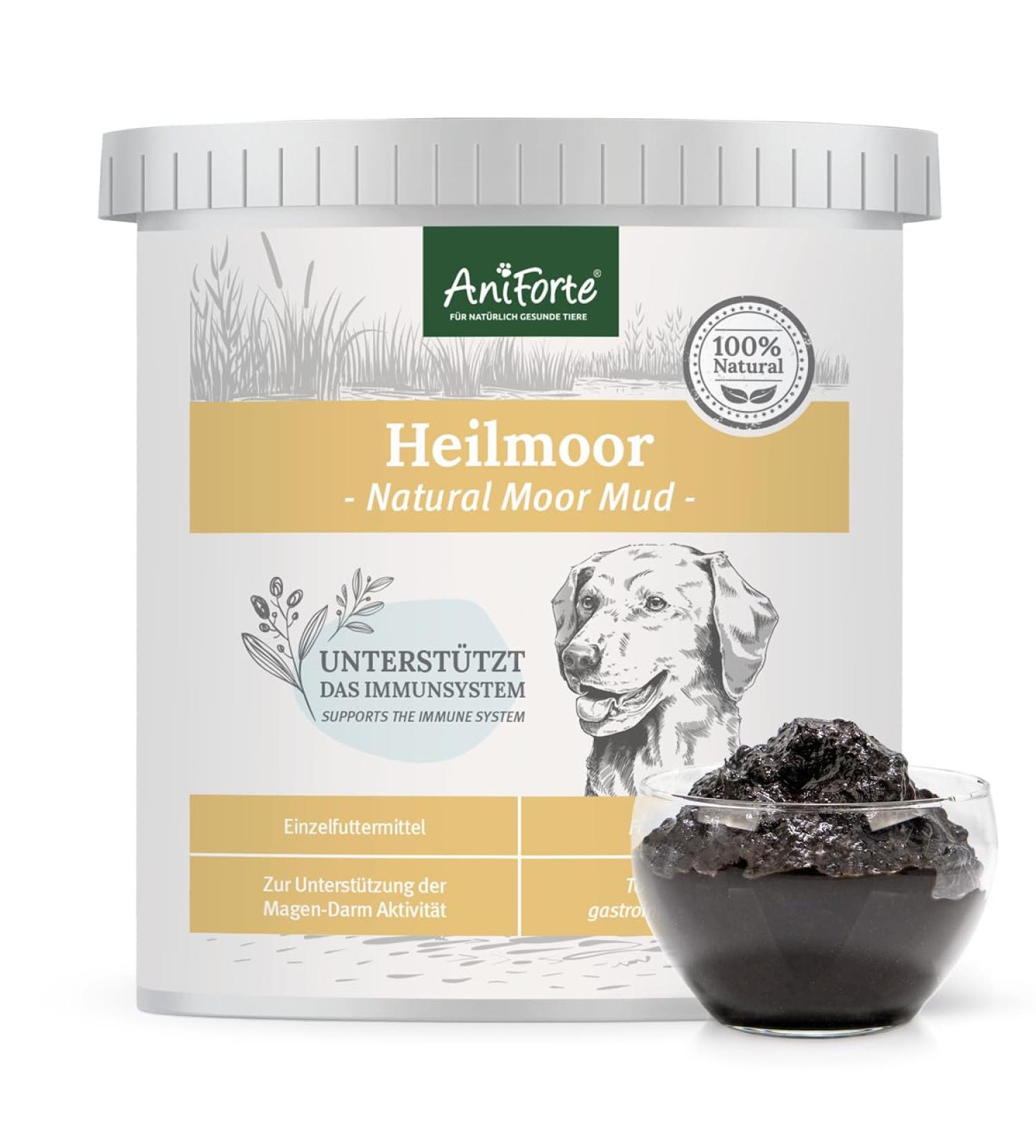 Aniforte Heilmoor for Dogs 1.2kg - Natural Digestive & Immune Support for Pets - High Acceptance Natural Healing Earth - Buy Online on GoSupps.com
