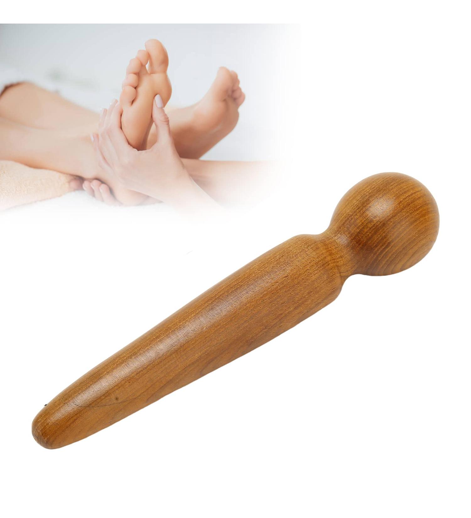 Wood Massage Tools - Gua Sha Wooden Stick Manual Foot Reflex Zone Massage Traditional Health Devices - Buy Online on GoSupps.com