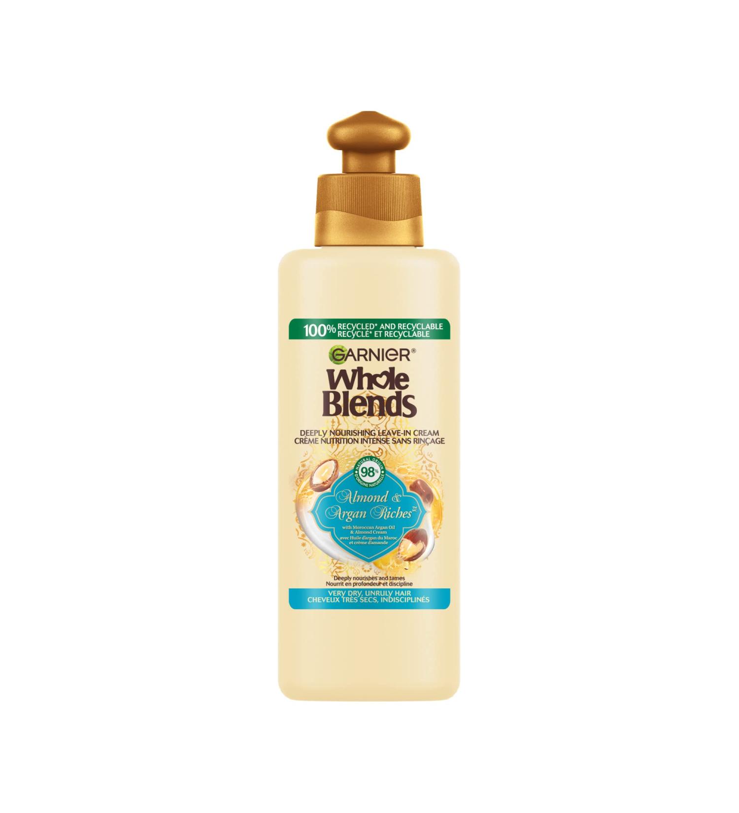 Garnier Whole Blends Almond & Argan Riches for Very Dry Unruly Hair Treatment 200 mL - Buy Online on GoSupps.com