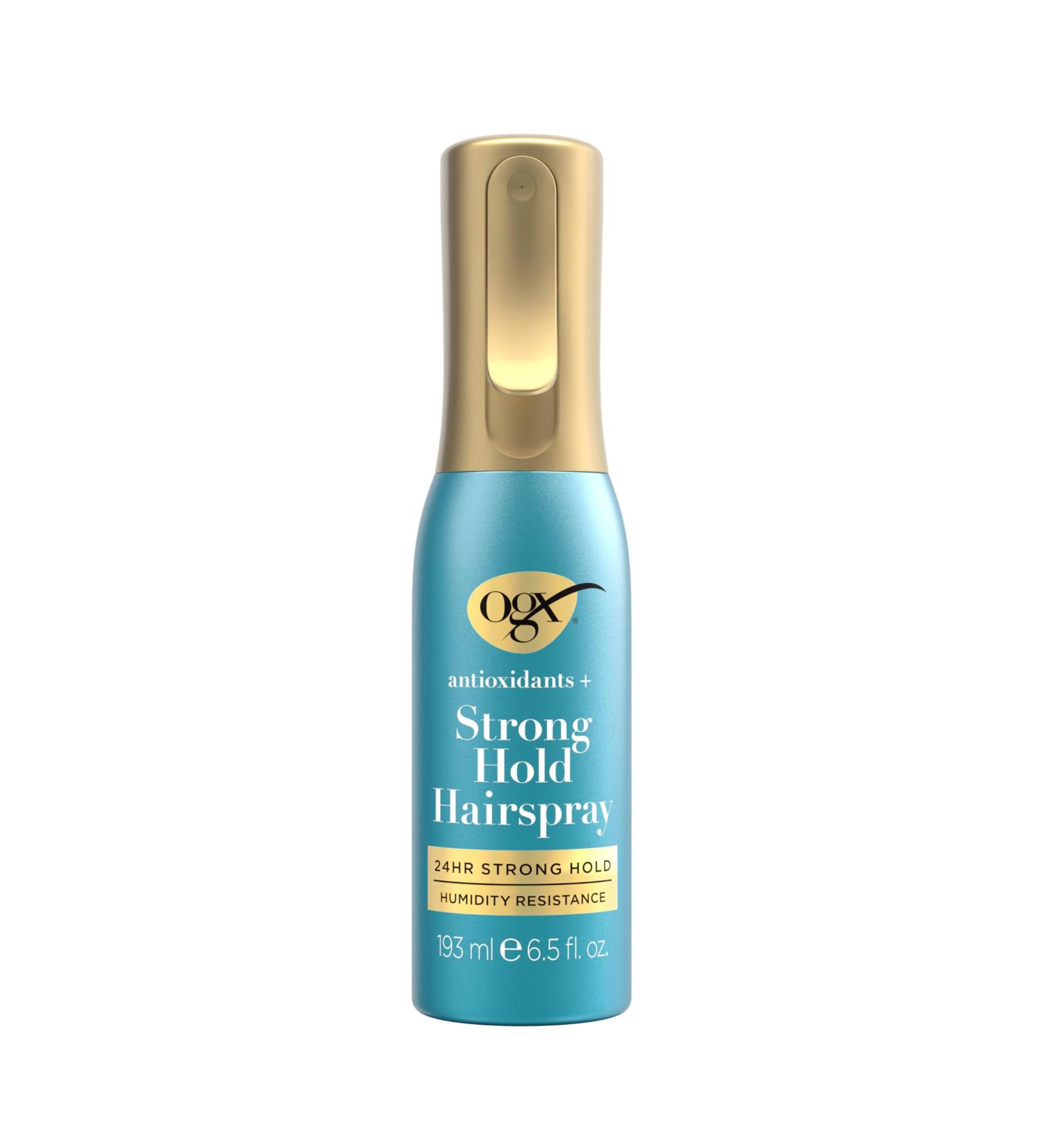 OGX Antioxidants + Strong Hold Hairspray Anti Humidity Hairspray for 24 Hour Hold & Protection for Your Style Hair Spray in a Continuous Mist Bottle Paraben-Free 6.5 fl. oz - Buy Online on GoSupps.com