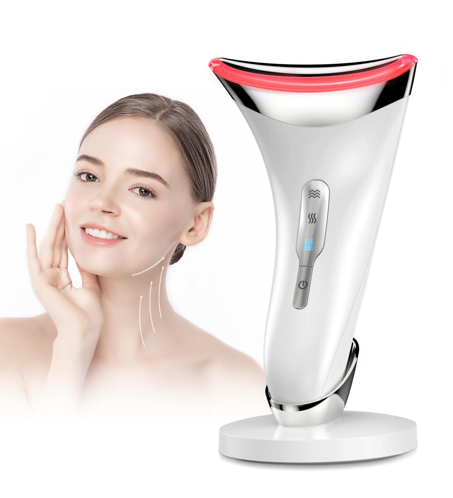 Anti-Wrinkle Face Massager Machine: Electric Facial Massager for Face Lift and Double Chin 3 Modes Heating to 45 C EMS for - Buy Online on GoSupps.com