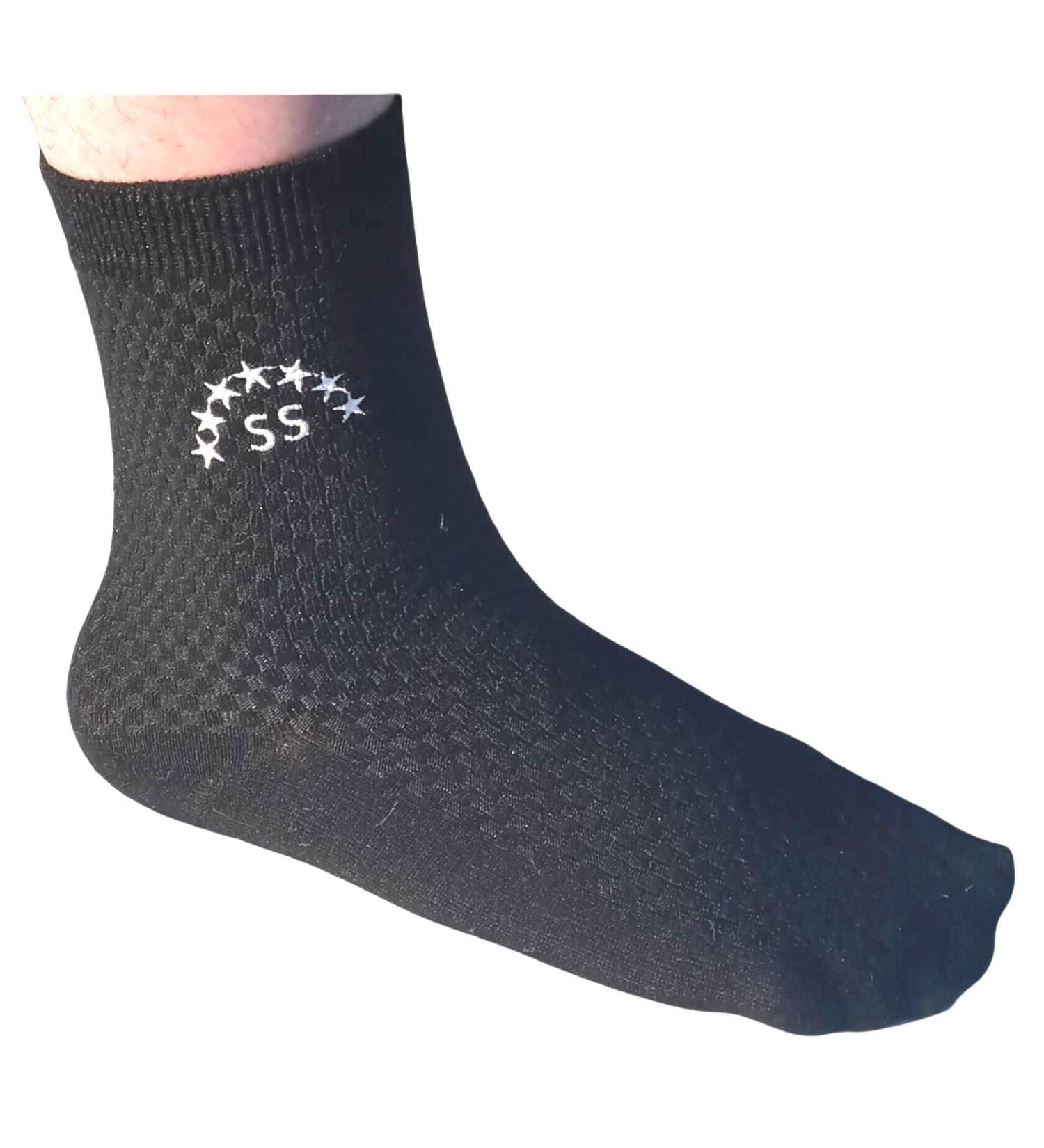 Kerygma Bamboo Fiber Diabetic Socks - Seamless Toe - Soft & Comfortable - Odorless - Blue - Size 7-11 (Box of 5) - Buy Online on GoSupps.com