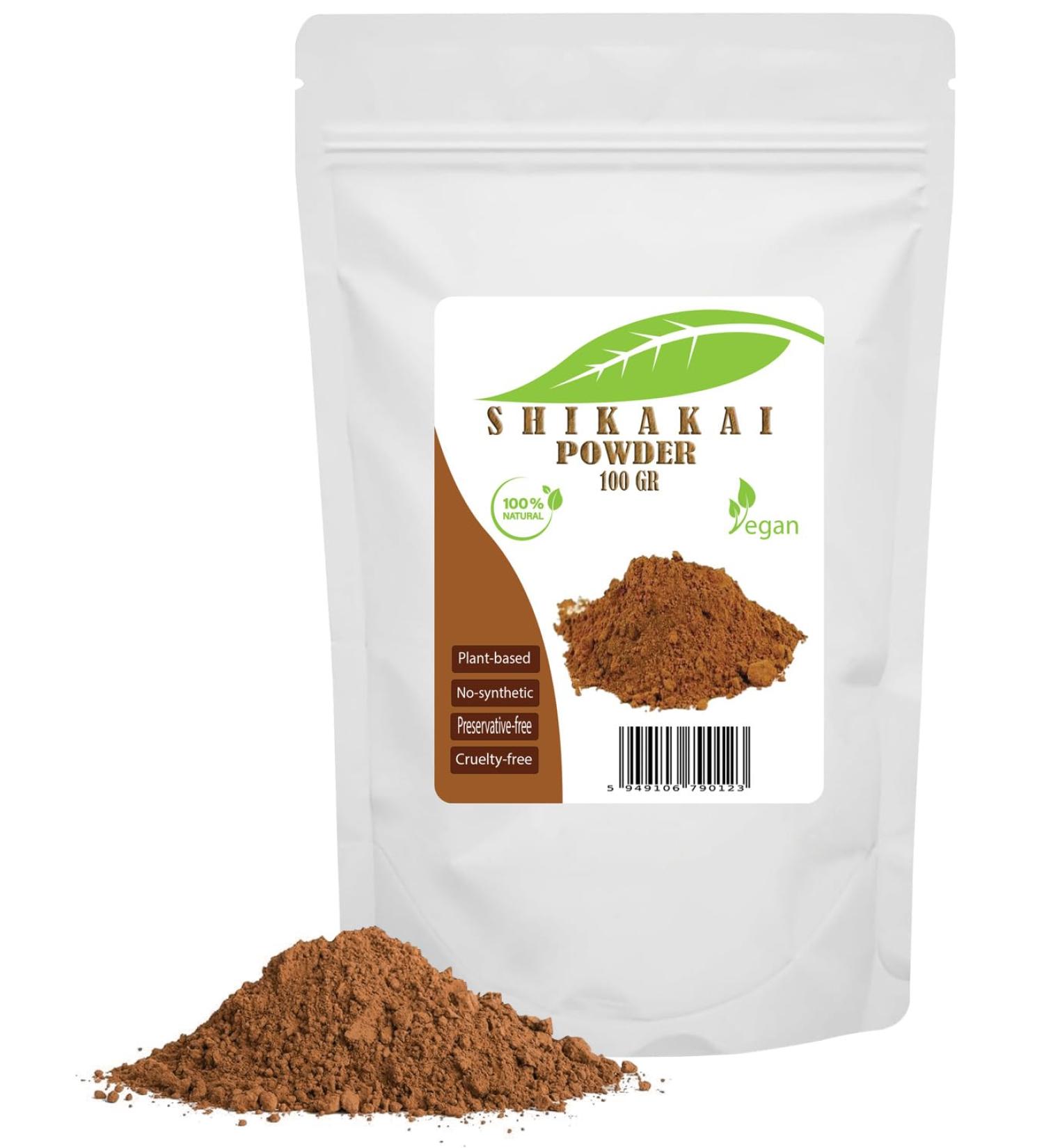 SHIKAKAI POWDER - 100/200/300 Gr - Good hair cleansing abilities | Suitable for all hair types and oily skin problem skin | 100% pure and natural (100 Gr) - Buy Online on GoSupps.com