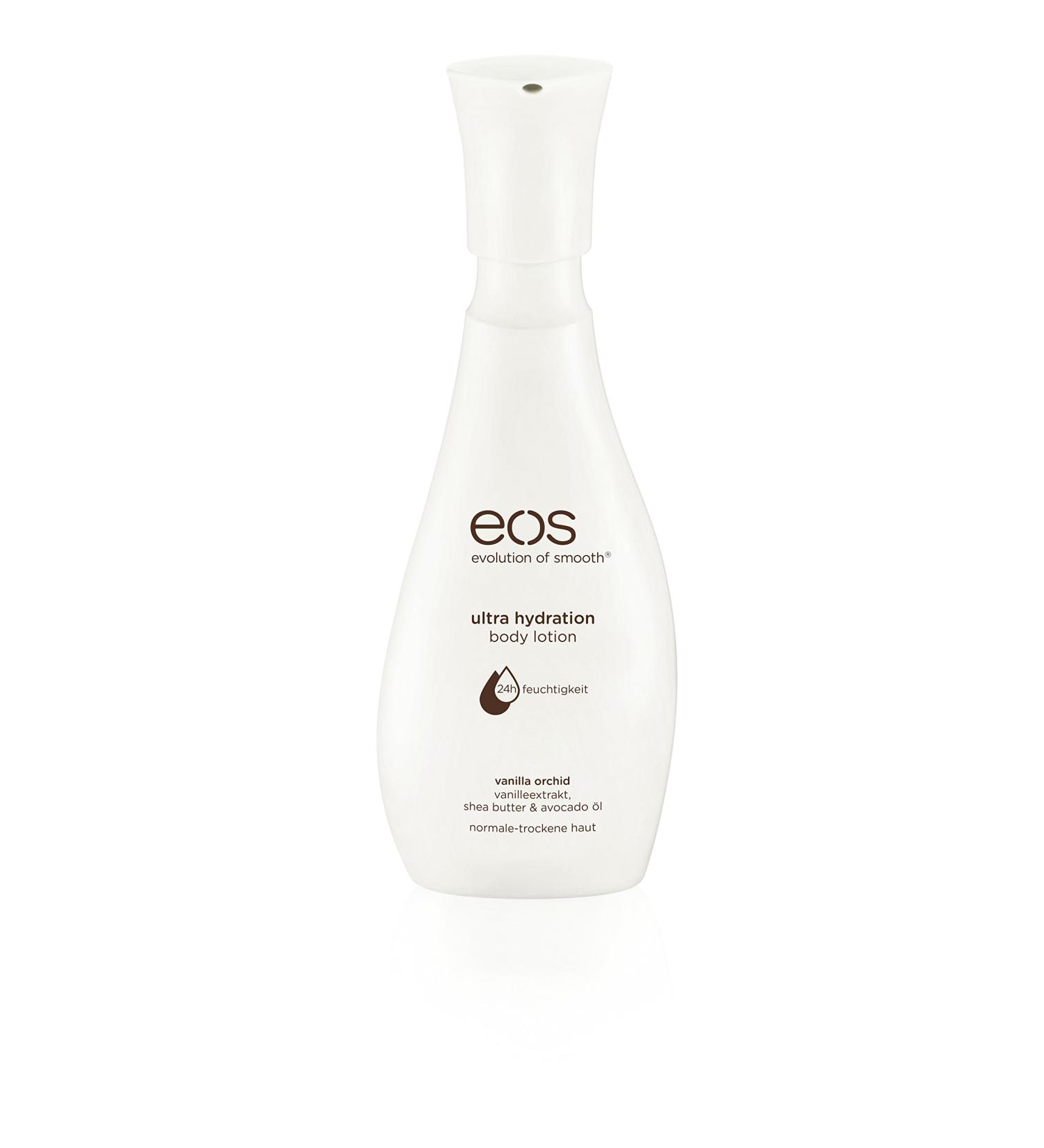Eos Body Lotion Skin Care for Normal and Dry Skin Moisturising Body Lotion large Yellow