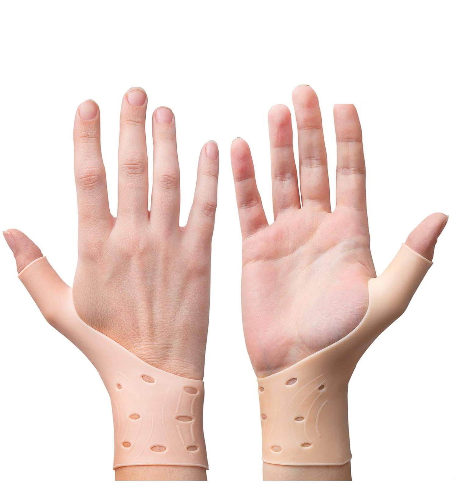 Breathable Gel Wrist Support Braces with Thumb Stabilizer for Pain Relief | Comfortable Carpal Tunnel Arthritis & Rheumatism Solution | Fits Right & Left Hand - Buy Online on GoSupps.com
