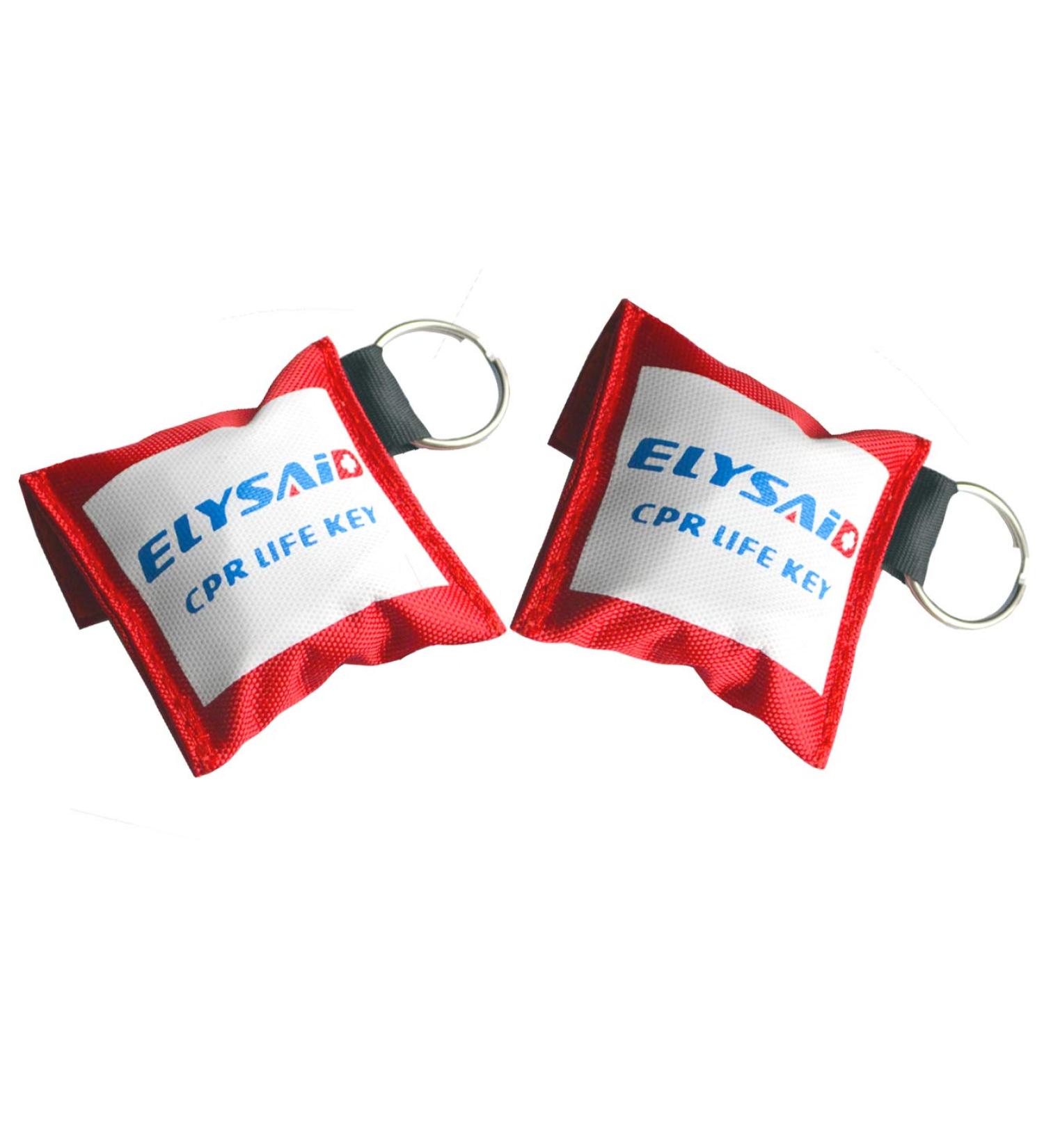 elysaid CPR Keychain Transparent Disposable Vavel Training Mask & Transparent Gloves 2
